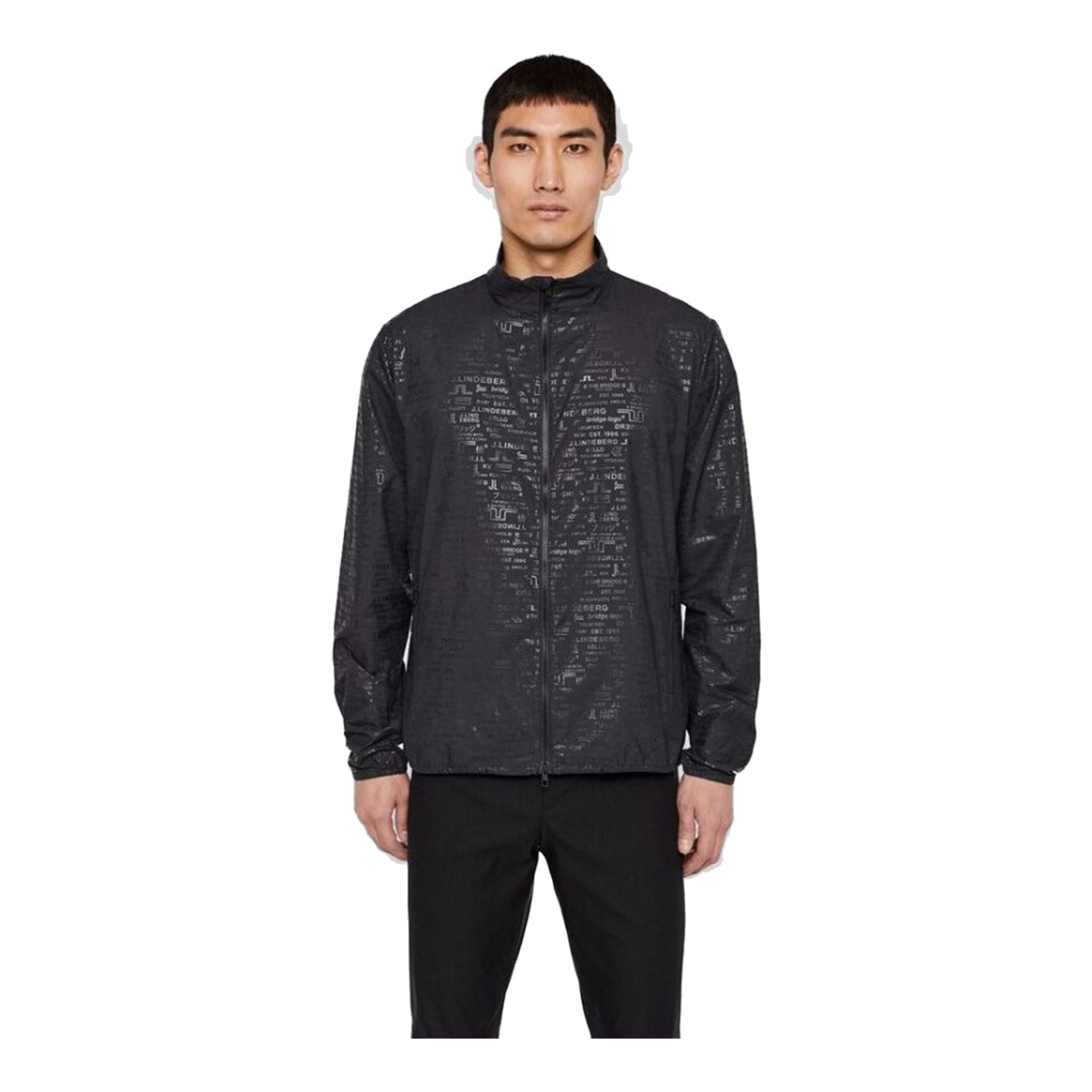Veste J. Lindeberg M Wind Tech Felix Deboss Noire Homme