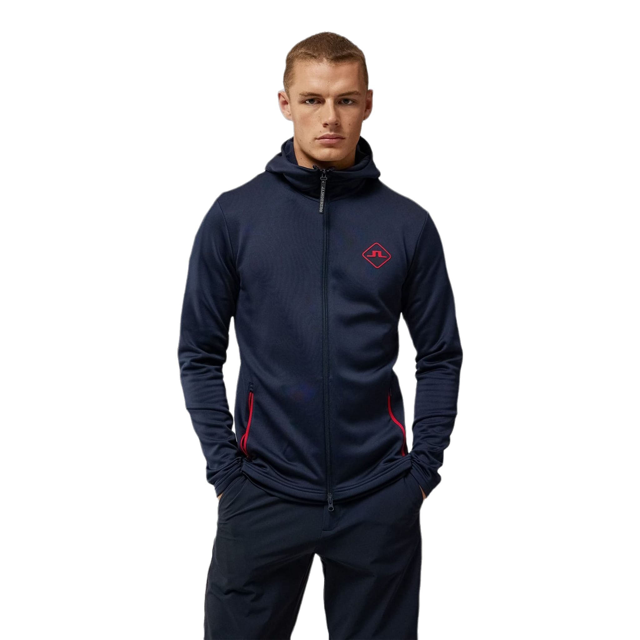 Pull de golf à capuche J. Lindeberg Aerial pour homme