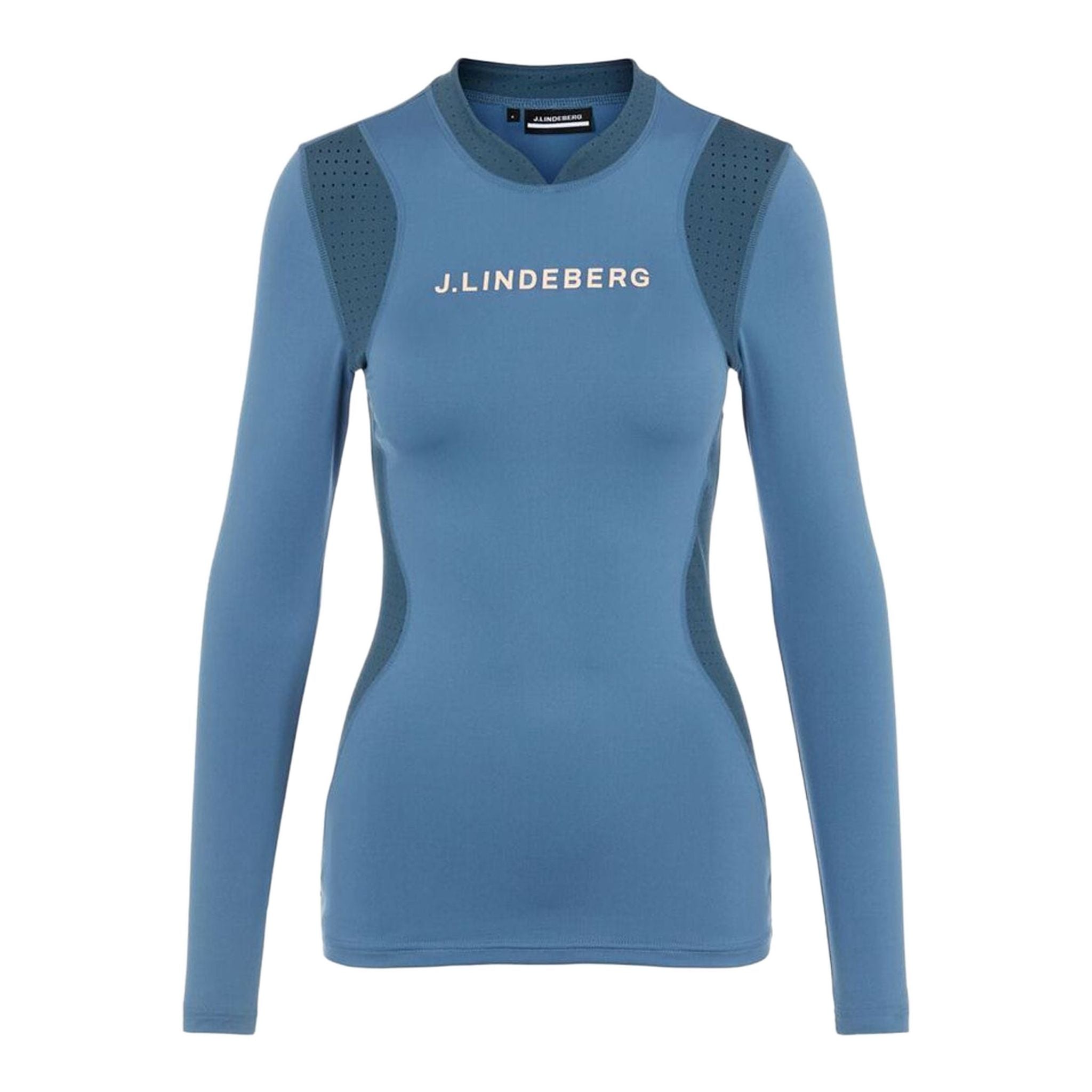 J. Lindeberg W Layer Zowie Haut de compression doux à manches longues bleu pour femme