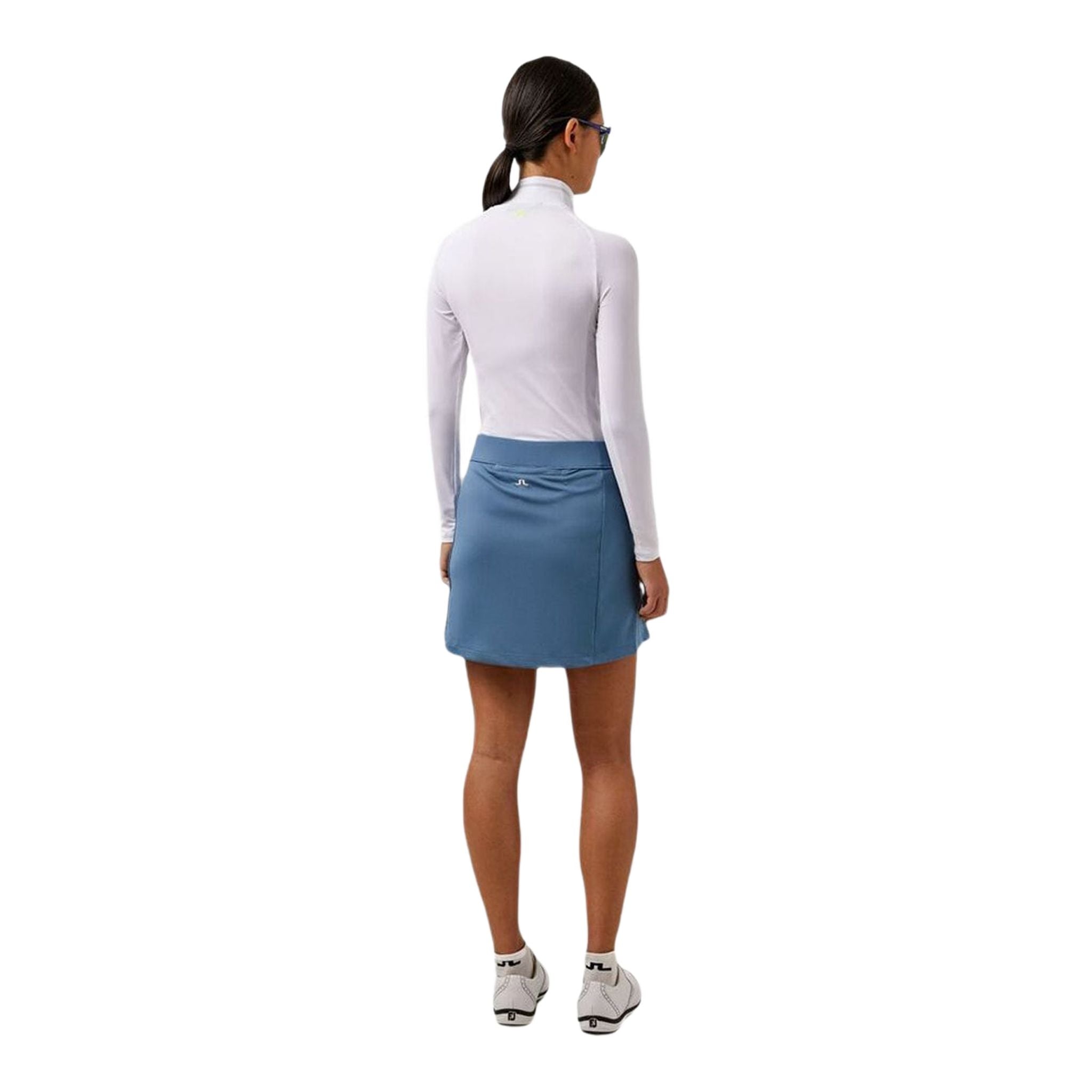 J. Lindeberg W Layer Zadie Haut de compression doux à manches longues blanc pour femme