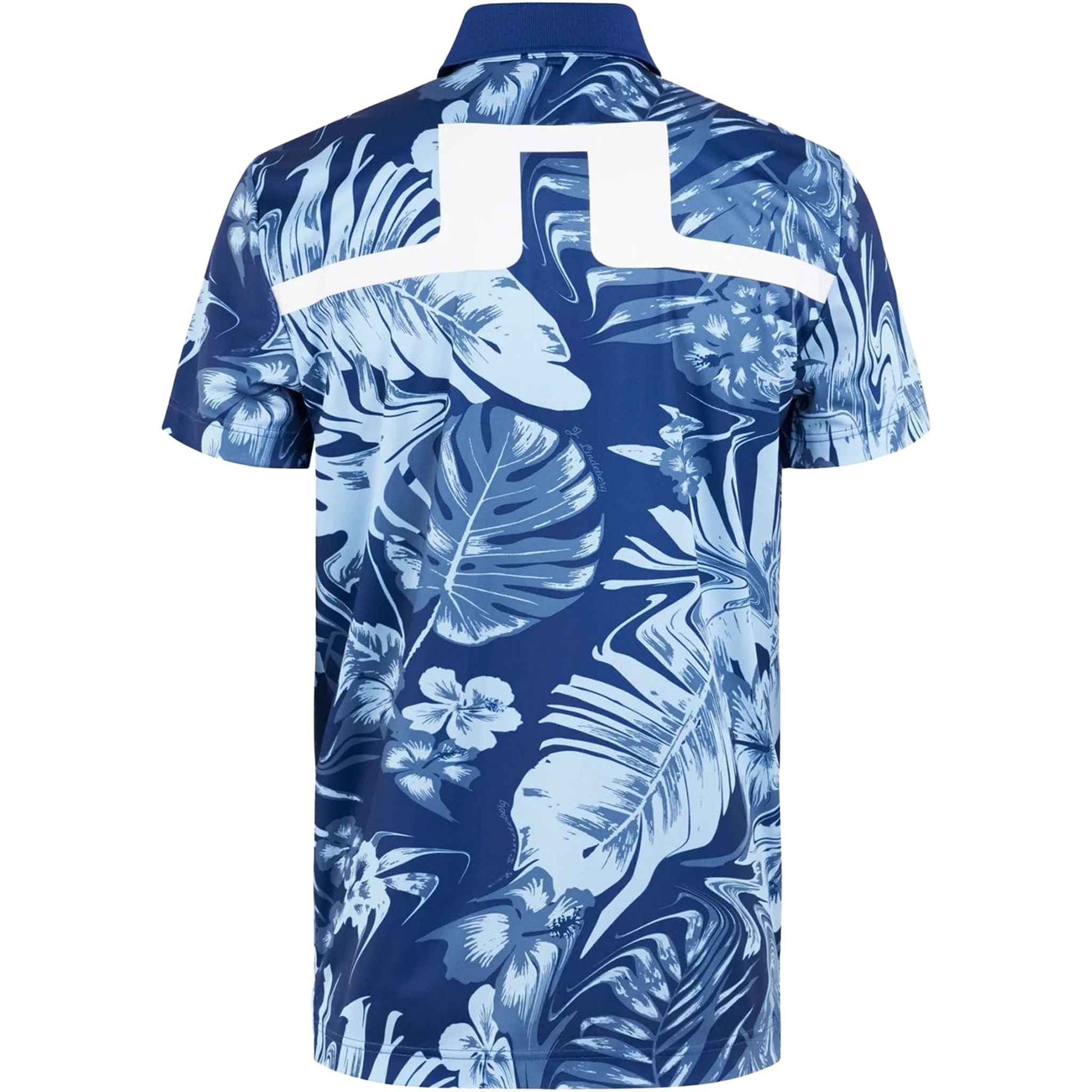 J. Lindeberg Martin Print Polo Coupe Régulière Hommes