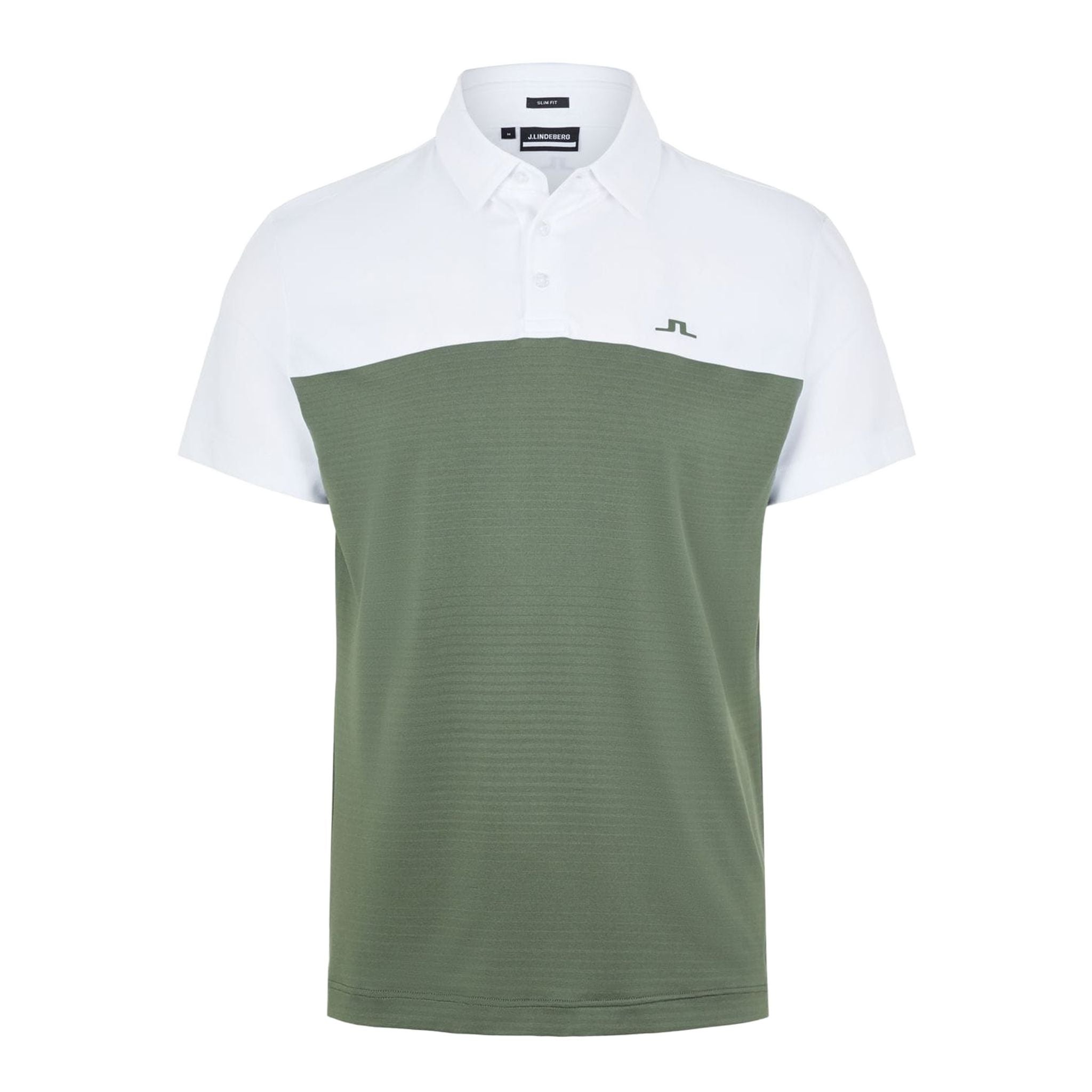 Polo J. Lindeberg M Owen Slim Fit SS vert thym pour homme