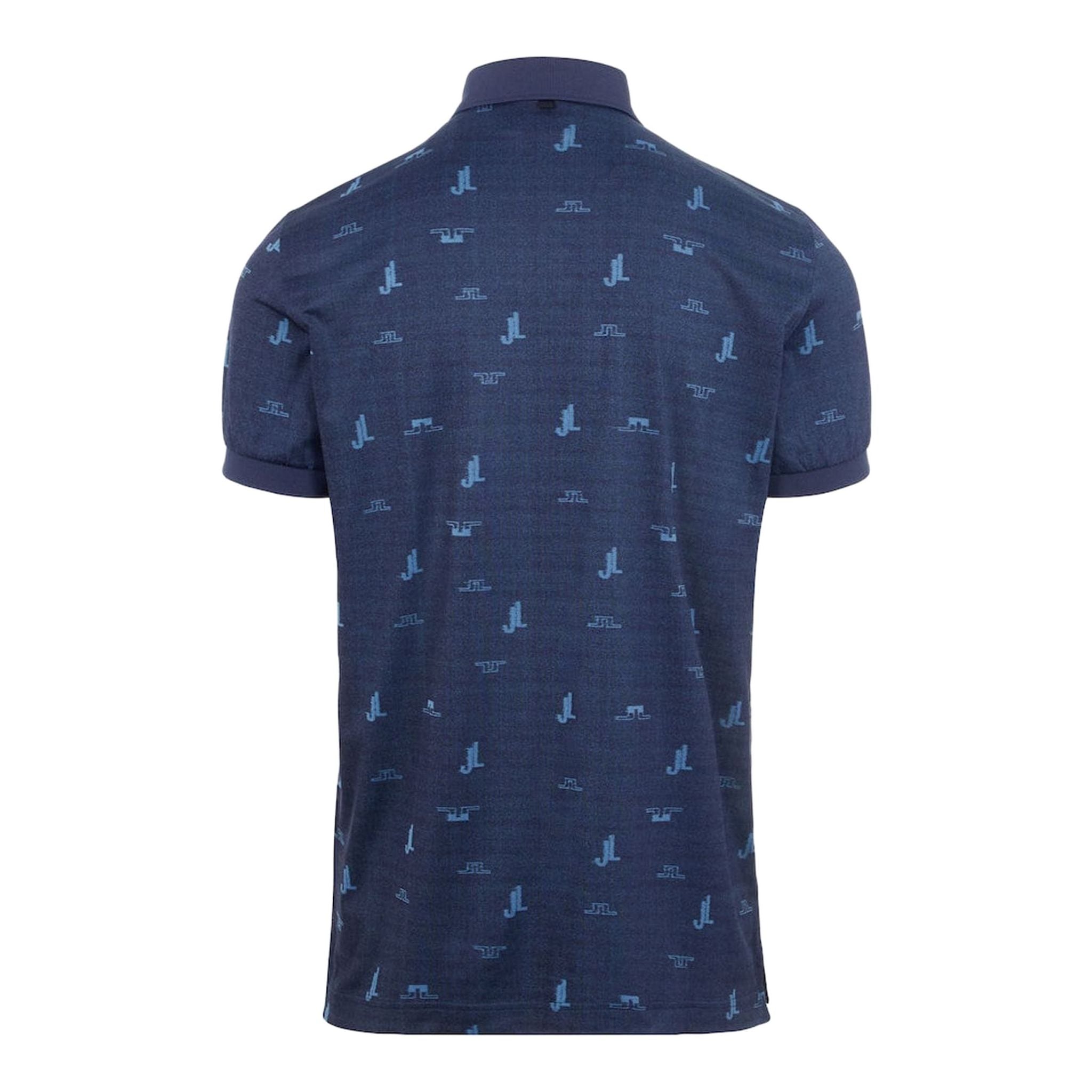 Polo J. Lindeberg M Glen Regular Fit SS JL Bridge Ocean Blue Homme