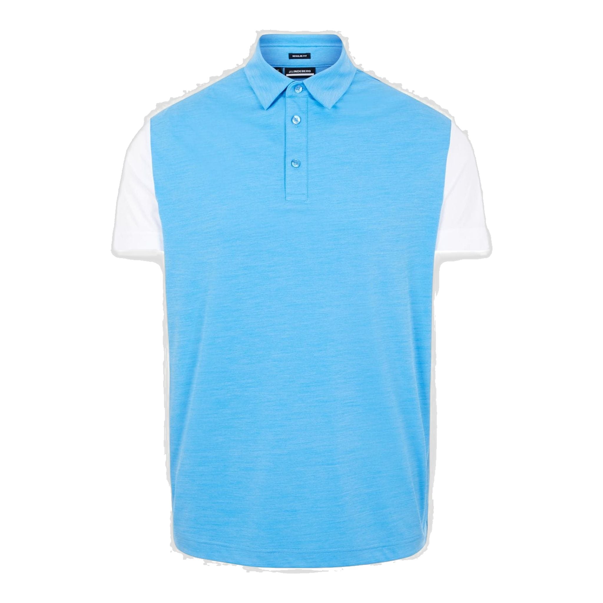 Polo homme J. Lindeberg M Harry coupe classique manches courtes bleu océan