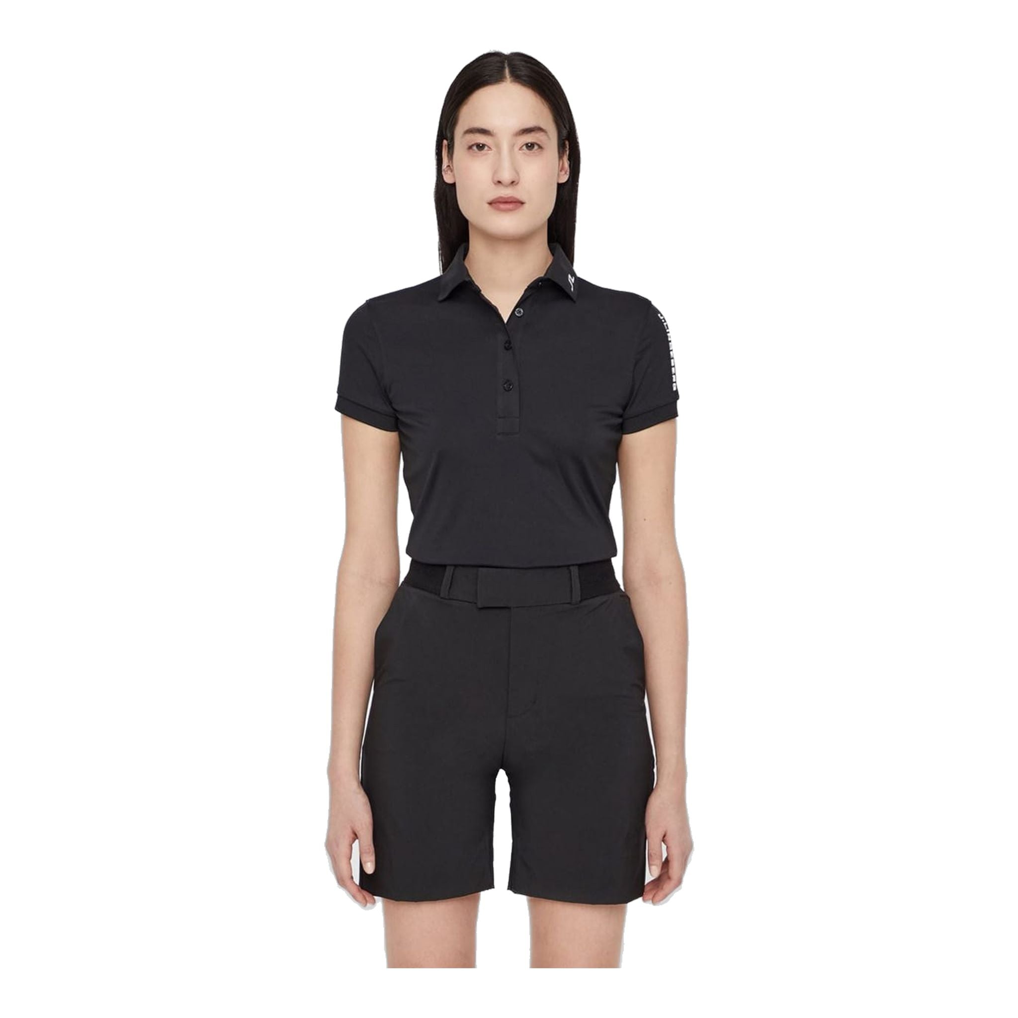 Polo J. Lindeberg W Tour Tech slim TX Jersey noir pour femme