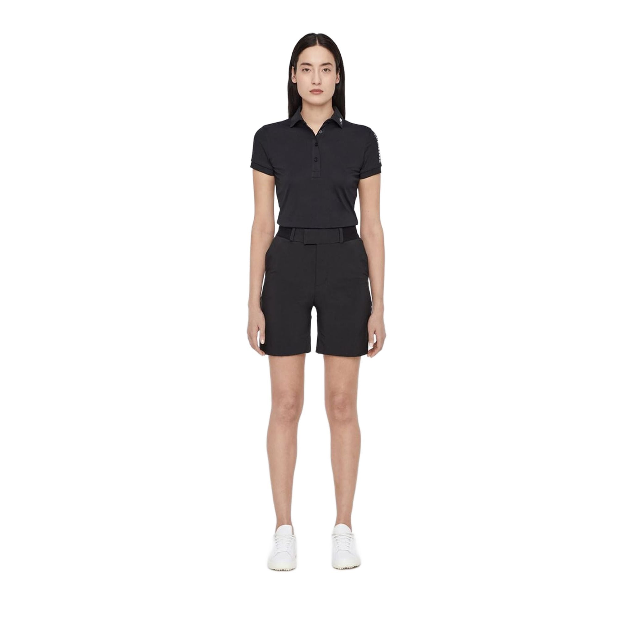 Polo J. Lindeberg W Tour Tech slim TX Jersey noir pour femme