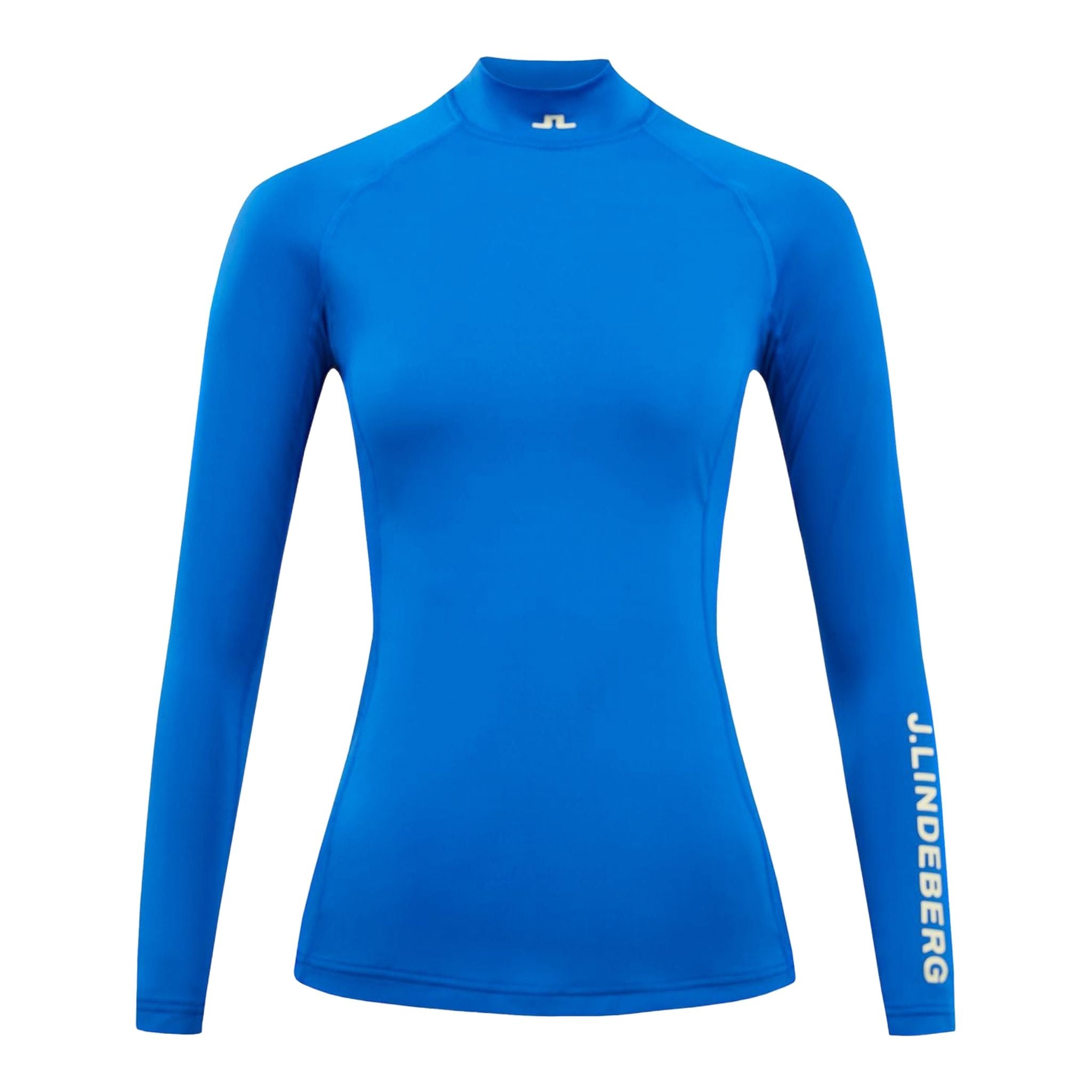 Haut de golf à compression douce J. Lindeberg Asa, bleu nautique, femme