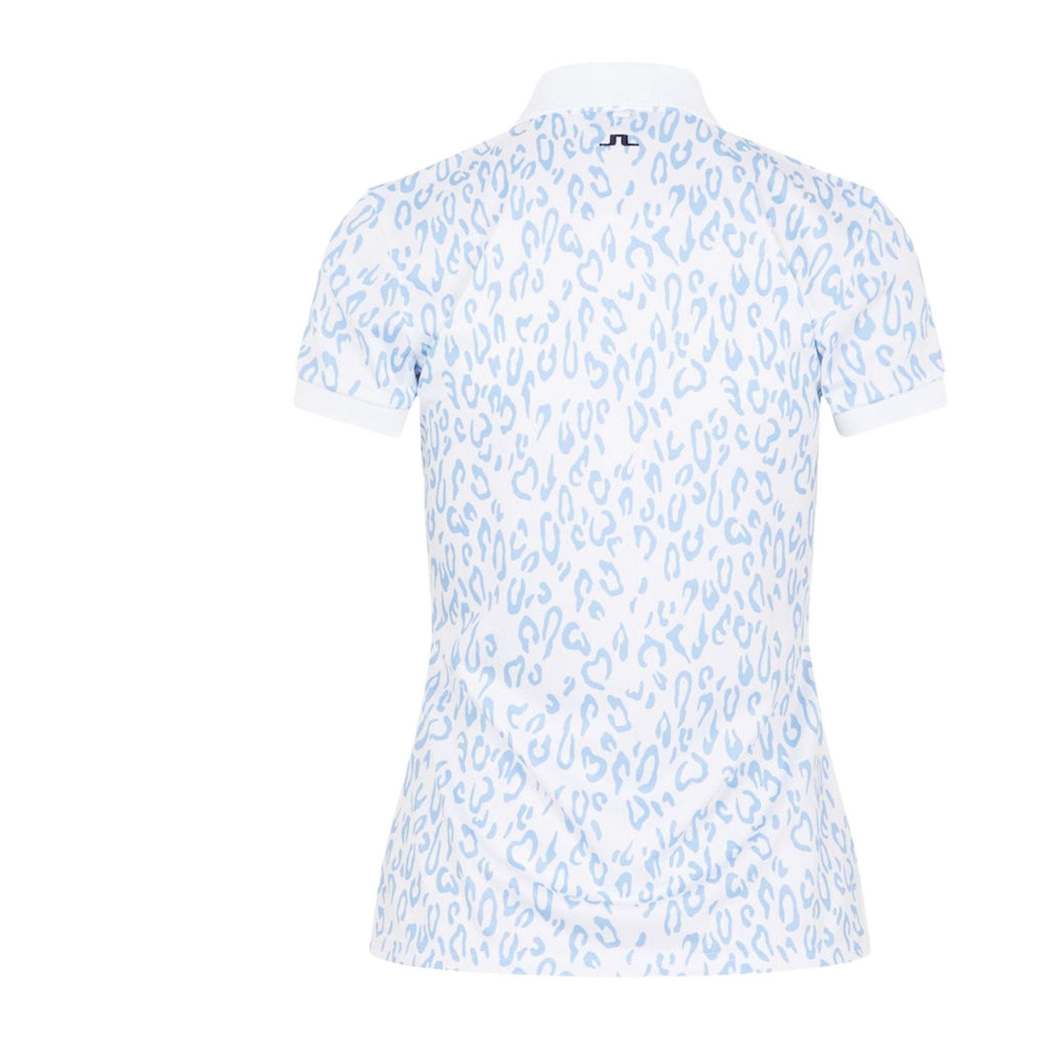Polo J. Lindeberg W Tour Tech Print SS Animal Bleu Blanc Femme