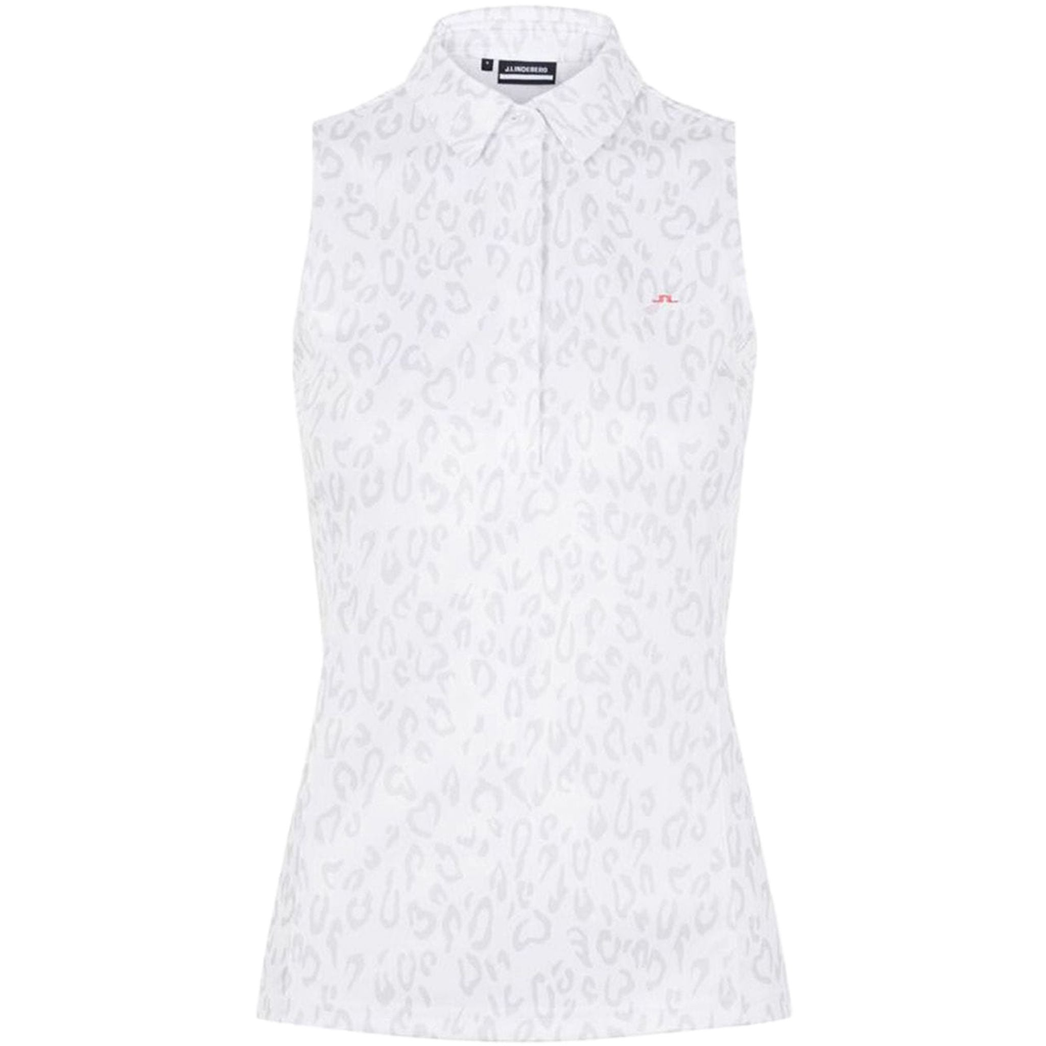 J. Lindeberg W Dena Polo SL Imprimé animal Gris Blanc Femme