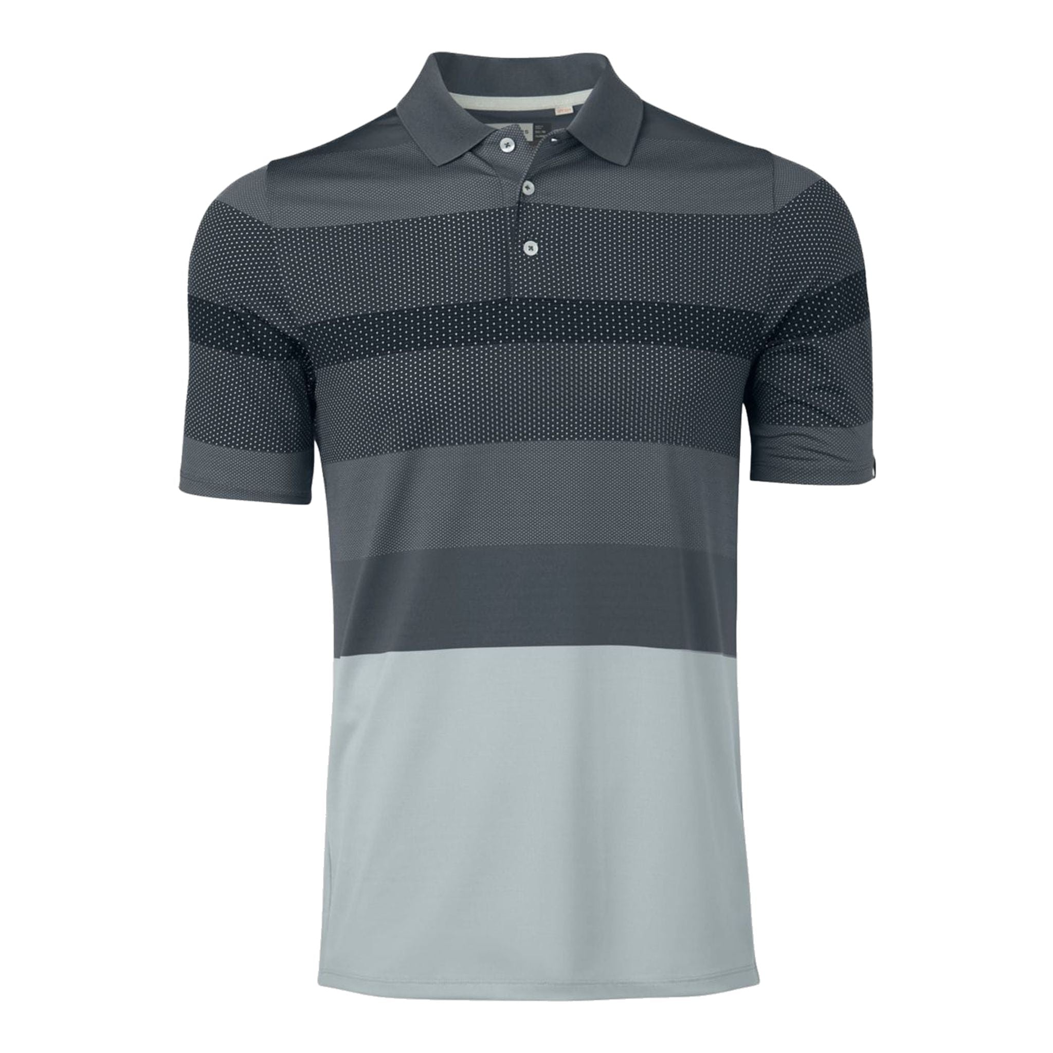 Kjus M Engineered Stripe SS Polo Silver Fog/Dark Dusk Homme