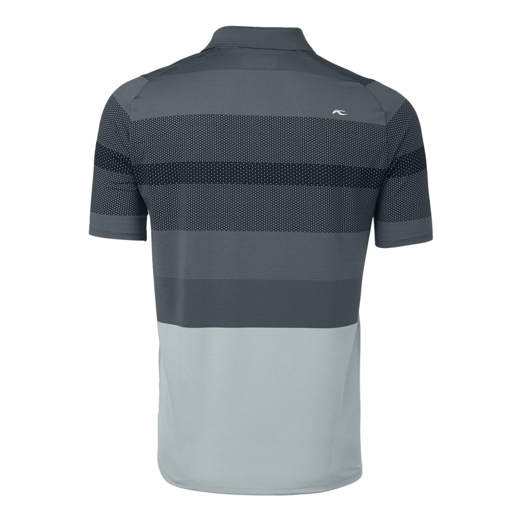 Kjus M Engineered Stripe SS Polo Silver Fog/Dark Dusk Homme