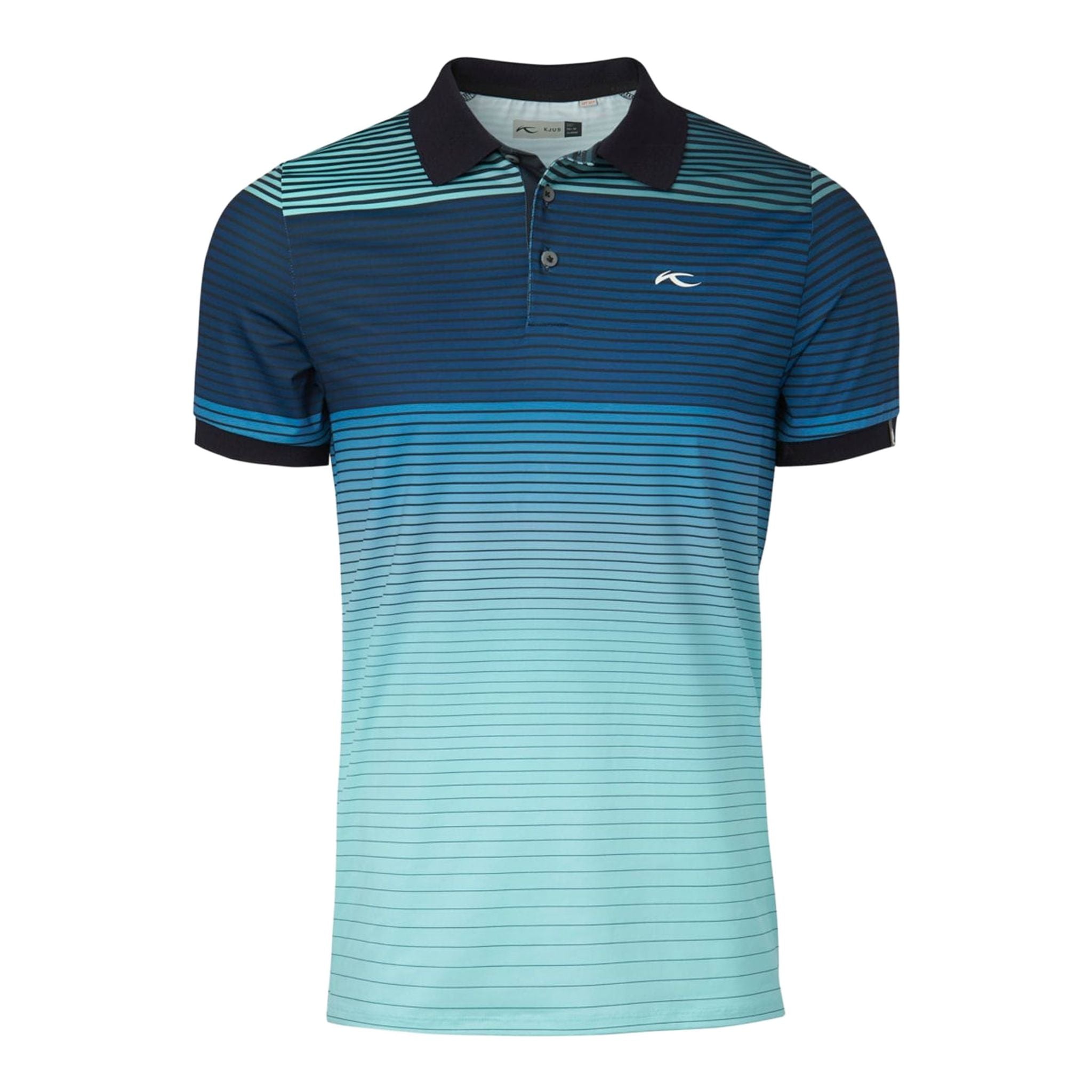 Polo Kjus M Spot imprimé manches courtes bleu glacier pour homme