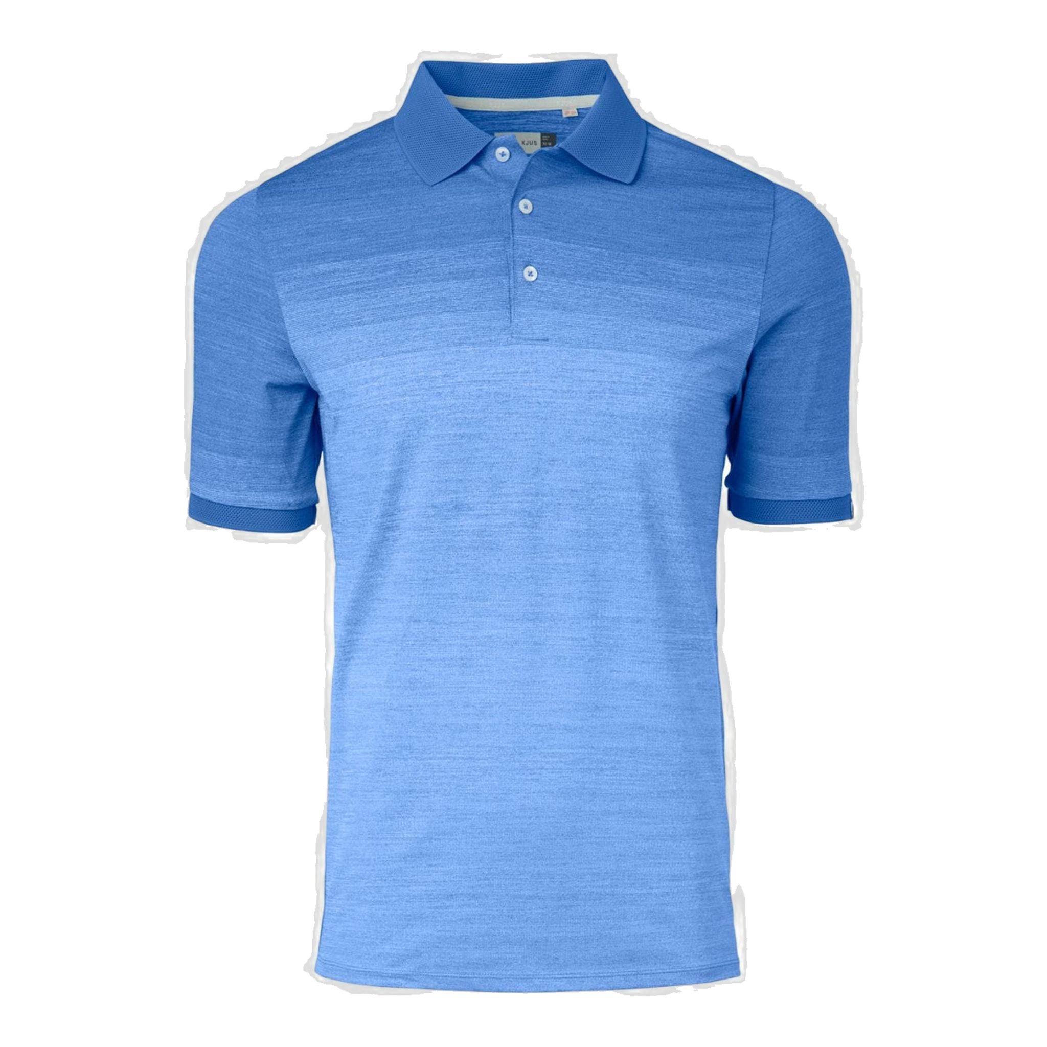 Kjus M Melange Fading SS Polo Strong Blue Mel Homme