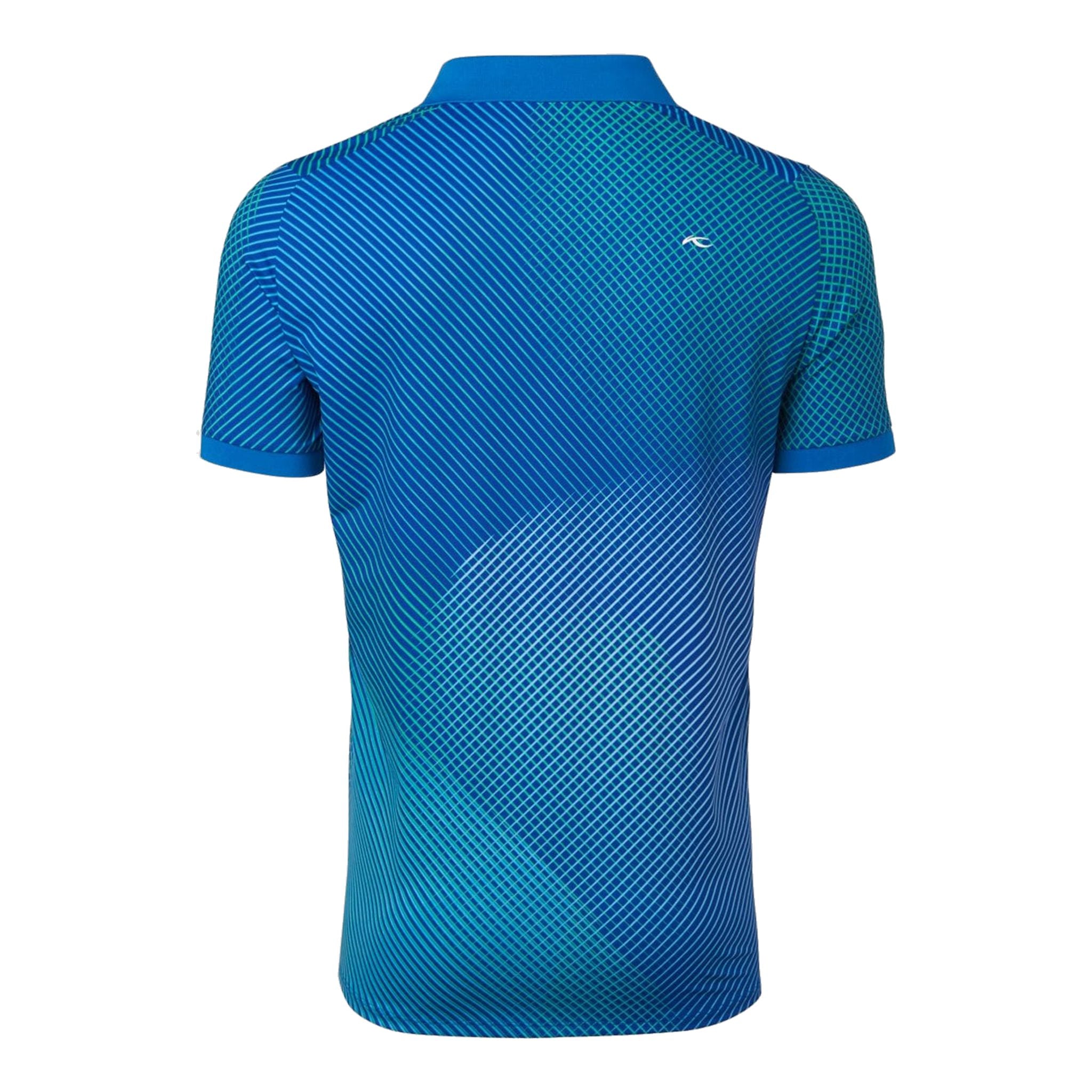 Polo Kjus M Spot imprimé SS bleu fort homme