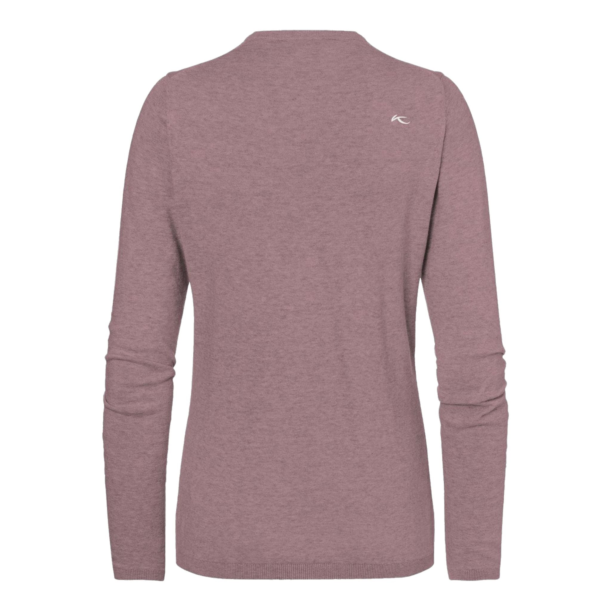 Pull col V Kjus W Kicki Rose Récif Mélange Femme