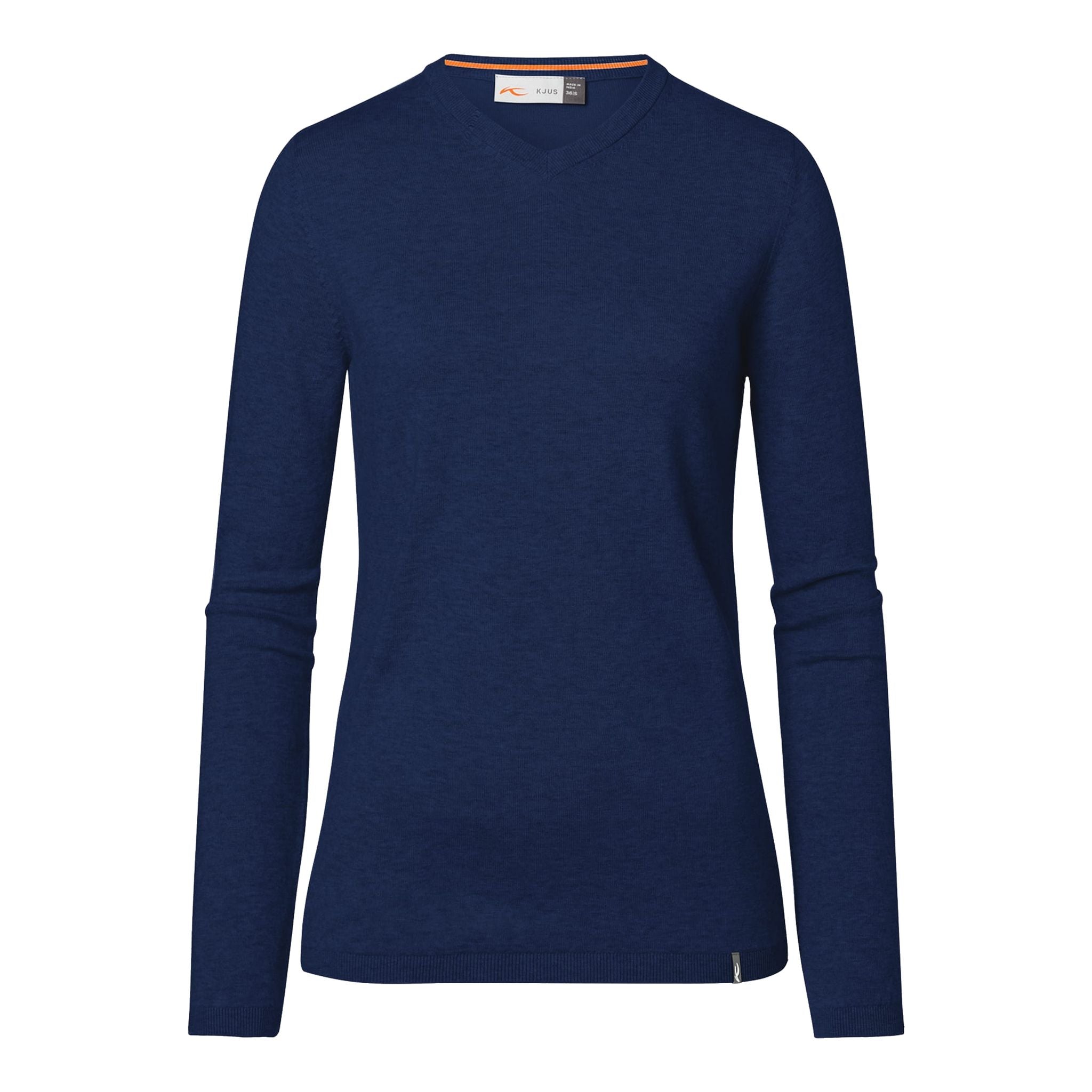 Pull col V Kjus W Kicki Atlanta bleu chiné pour femme
