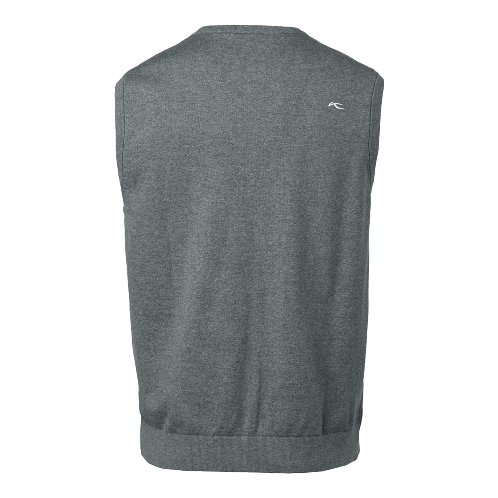 Gilet Kjus M Kirk V-neck Steel Greymelange Homme