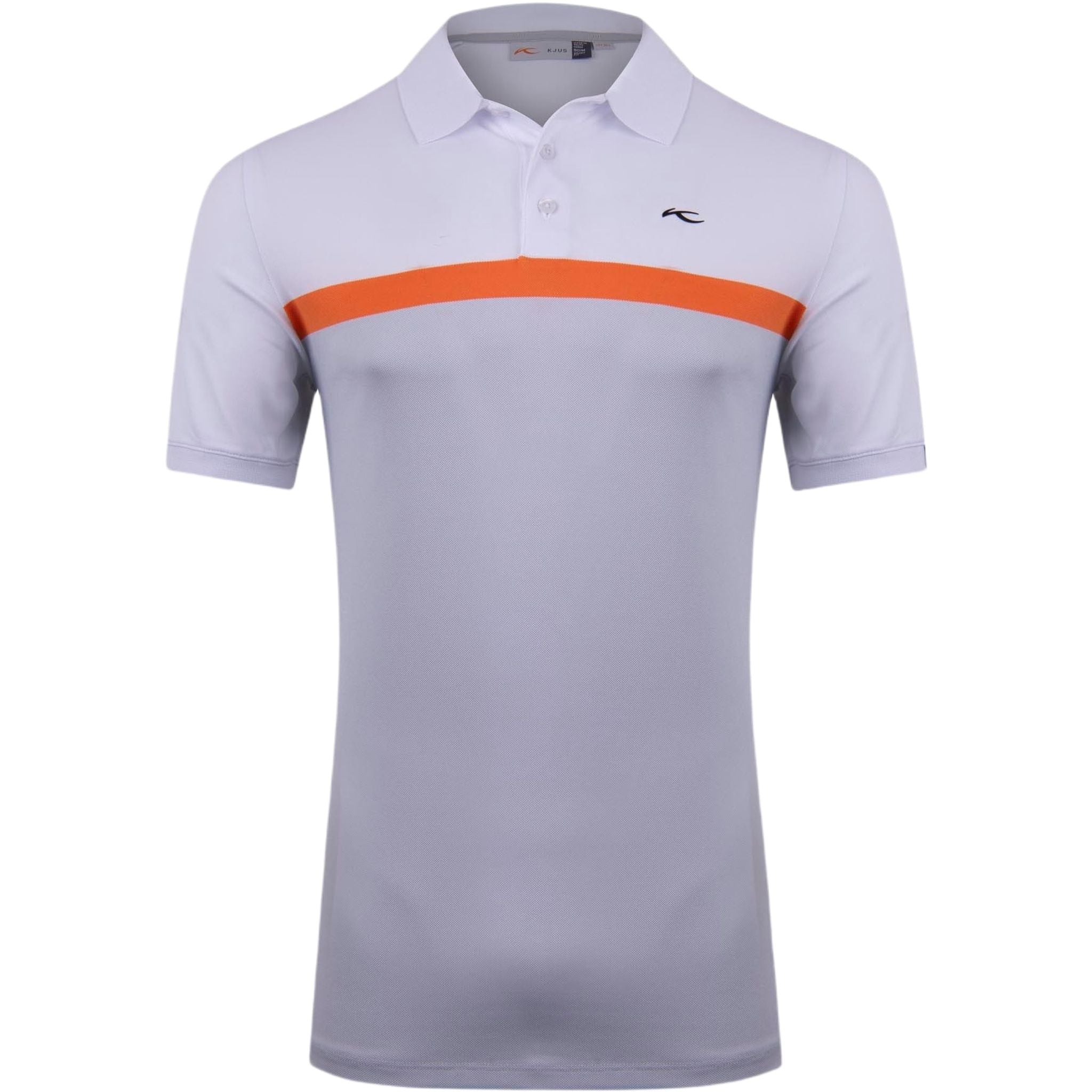 Kjus M Luan CB Polo SS Blanc/Alloy Homme
