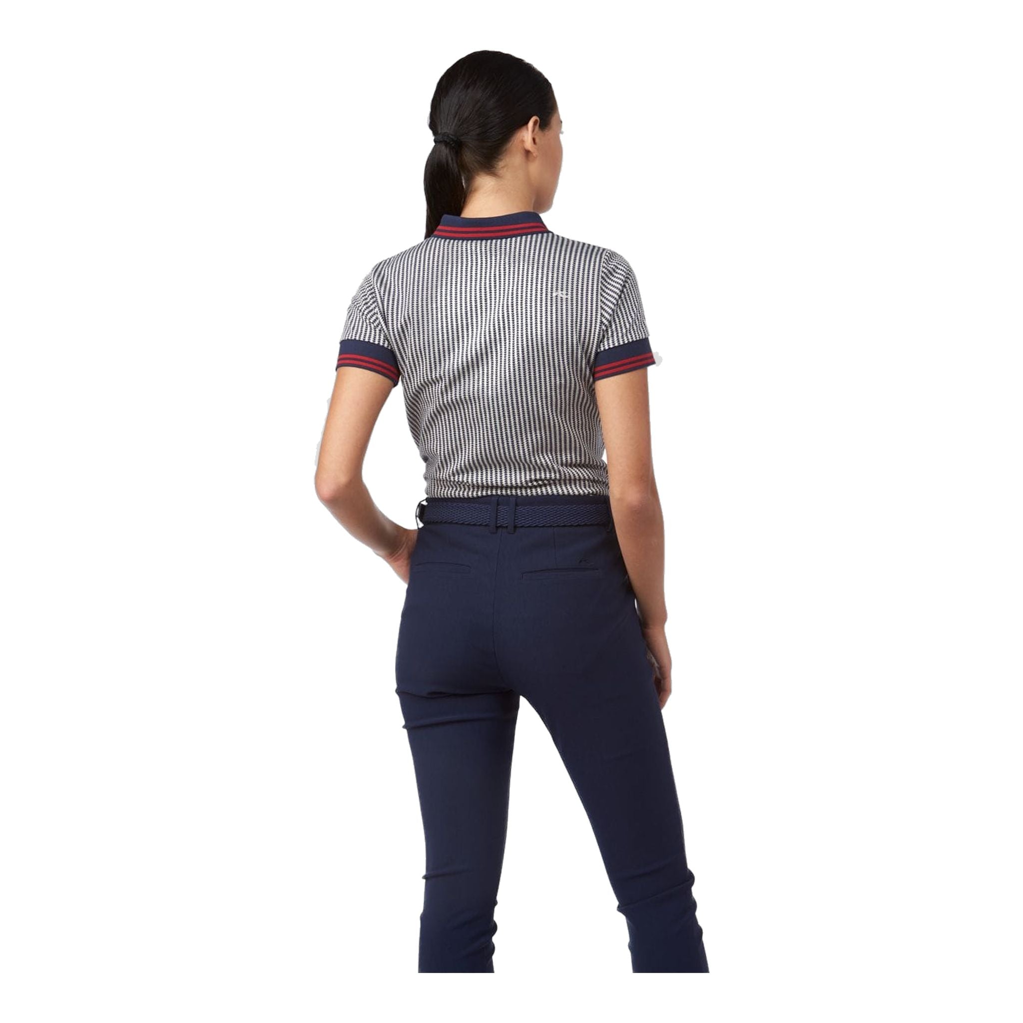Polo Kjus W Ella Structure SS Atlanta Bleu/Beurre Femme