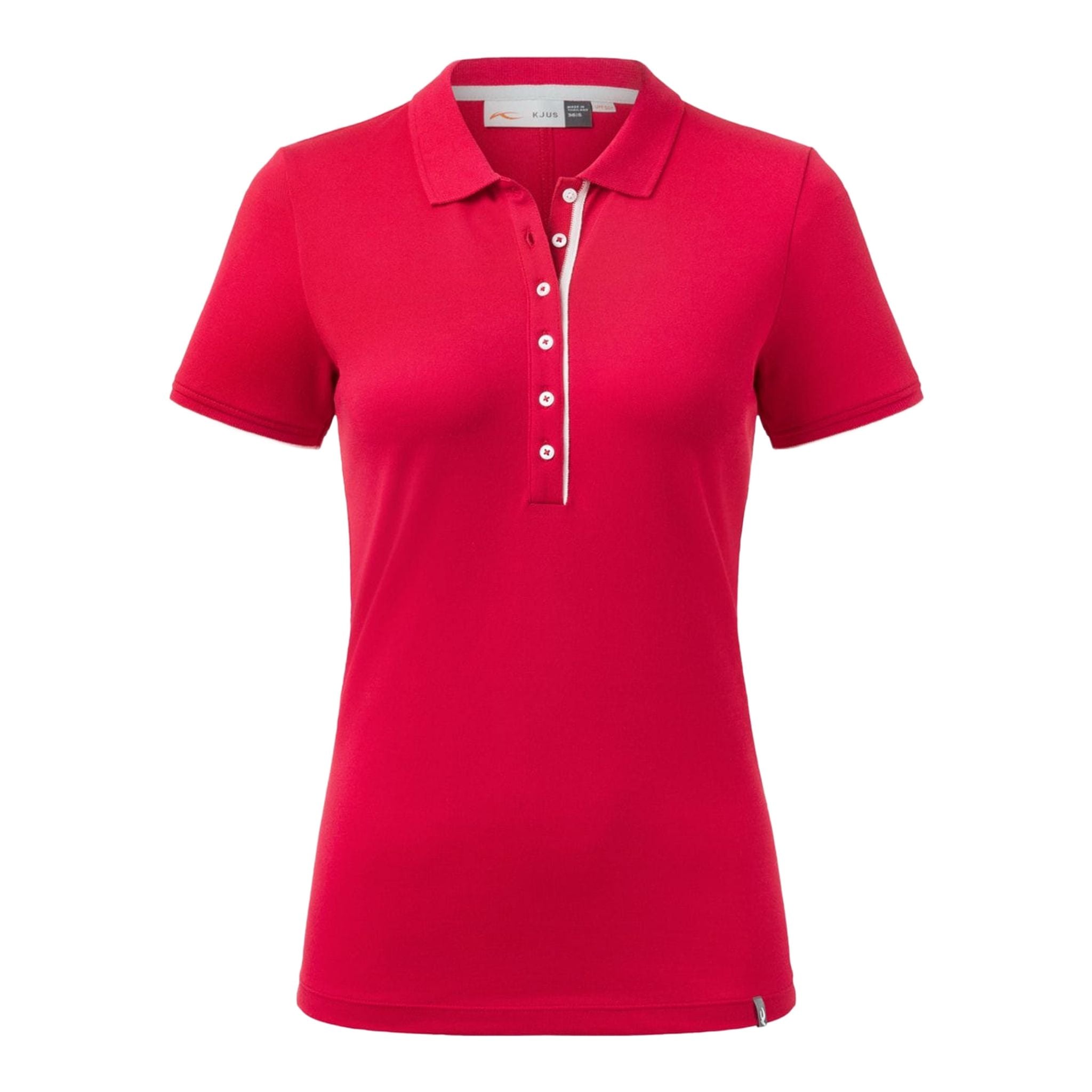 Polo Kjus W Sanna SS rouge Jalapeno pour femmes