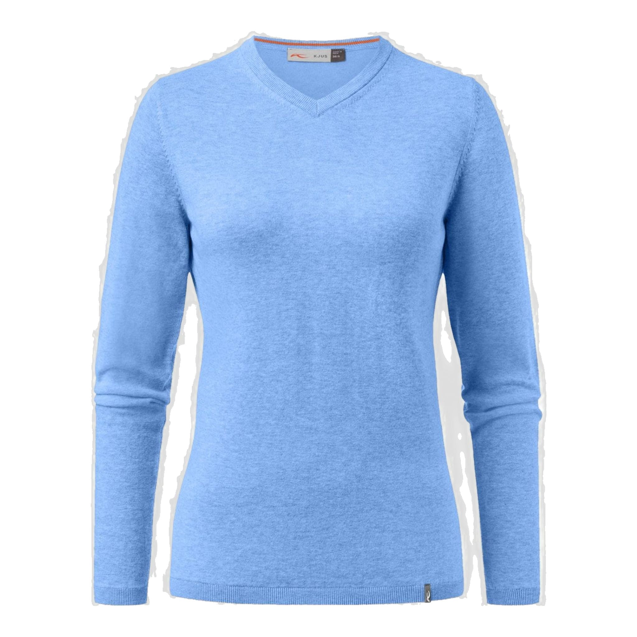 Pull col V Kjus W Kicki Vista Blue Mel pour femme