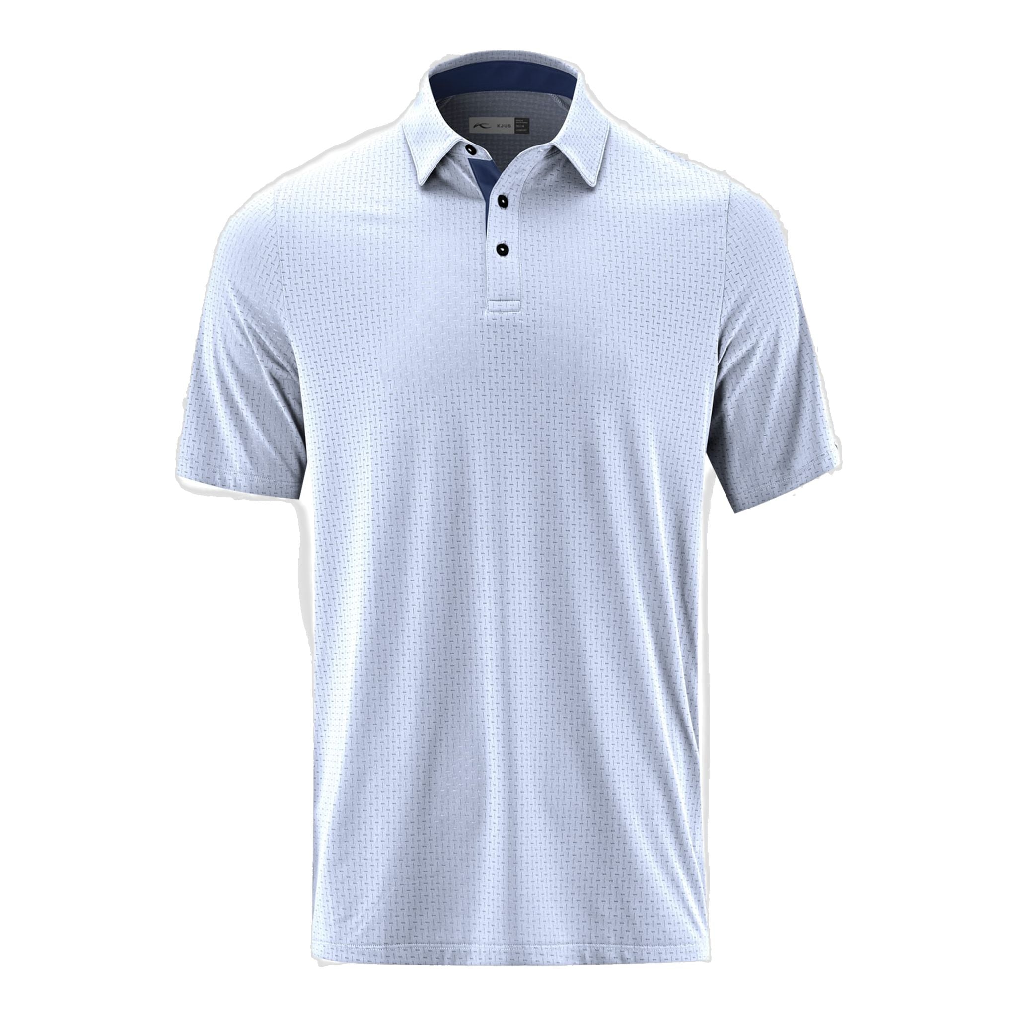 Polo Kjus M Savin Structure SS Bleu Cristal Homme