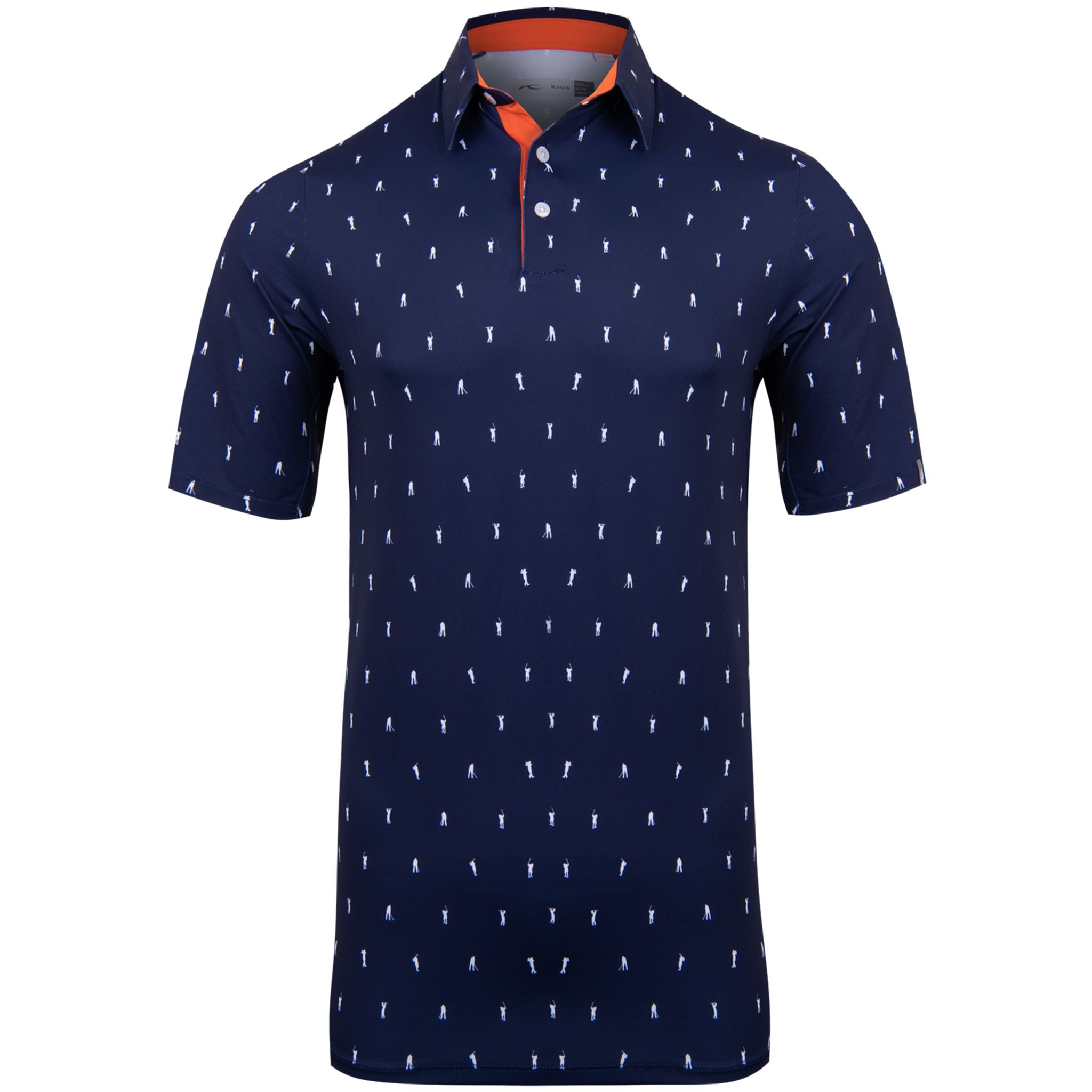 Kjus M Golfer Polo SS Atlanta Bleu/Blanc Homme
