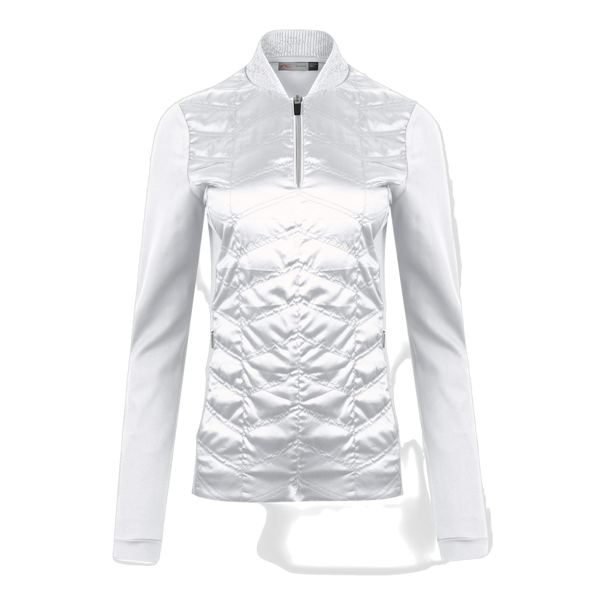 Pull Kjus W Retention Halfzip Blanc Femme