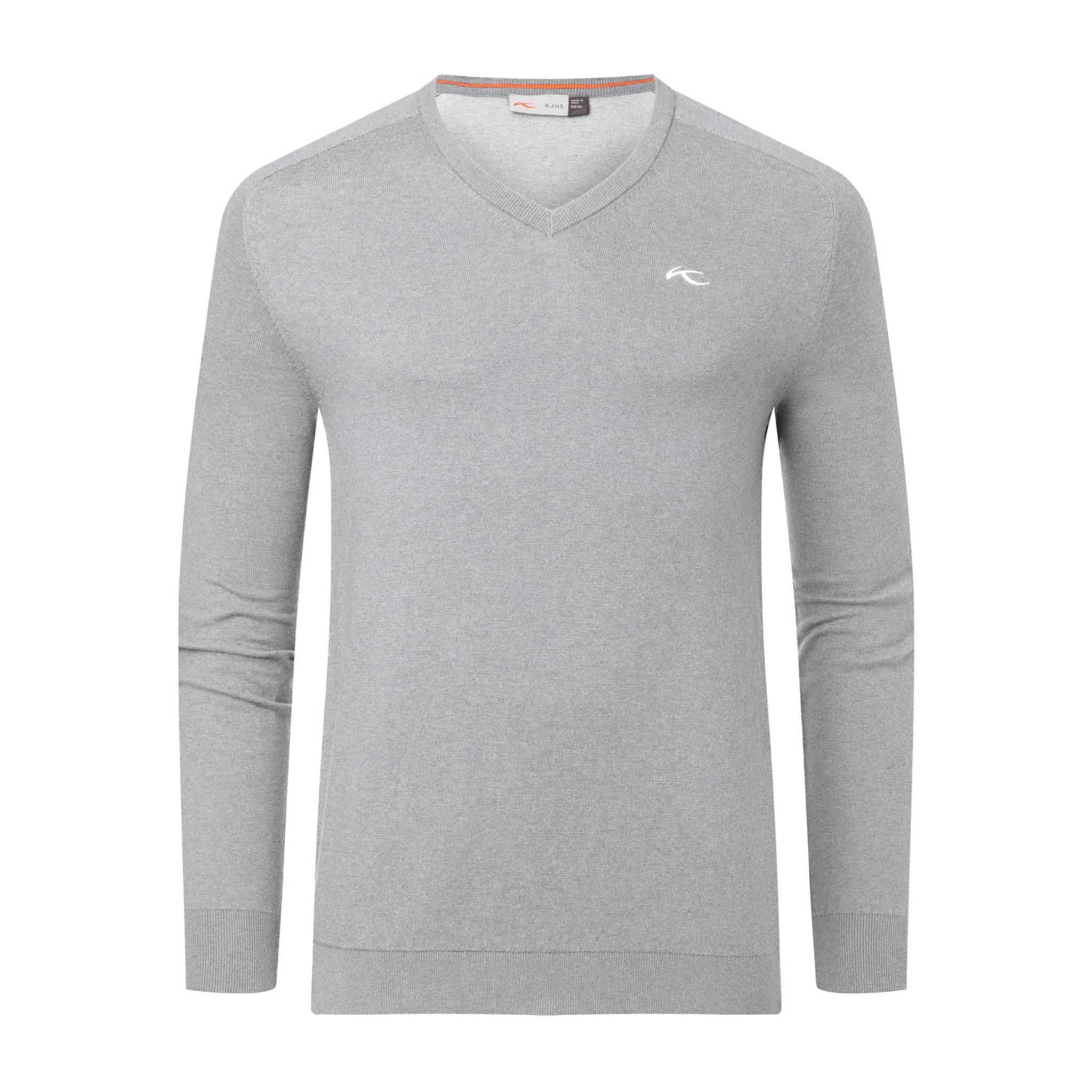 Kjus Pull col V Kirk Silver Grey/Melange Homme