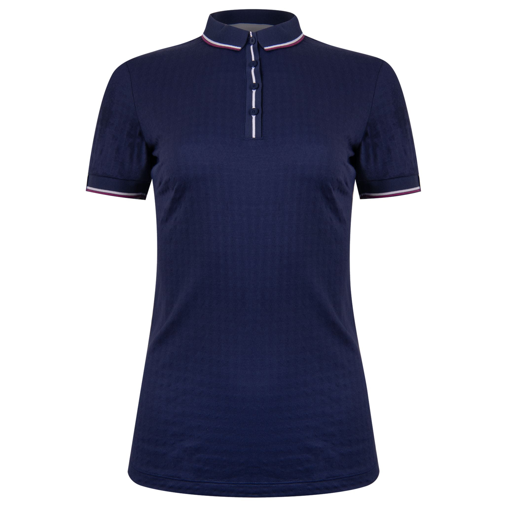 Polo Kjus W Emmy Structure SS Atlanta Bleu/Bleu Femme