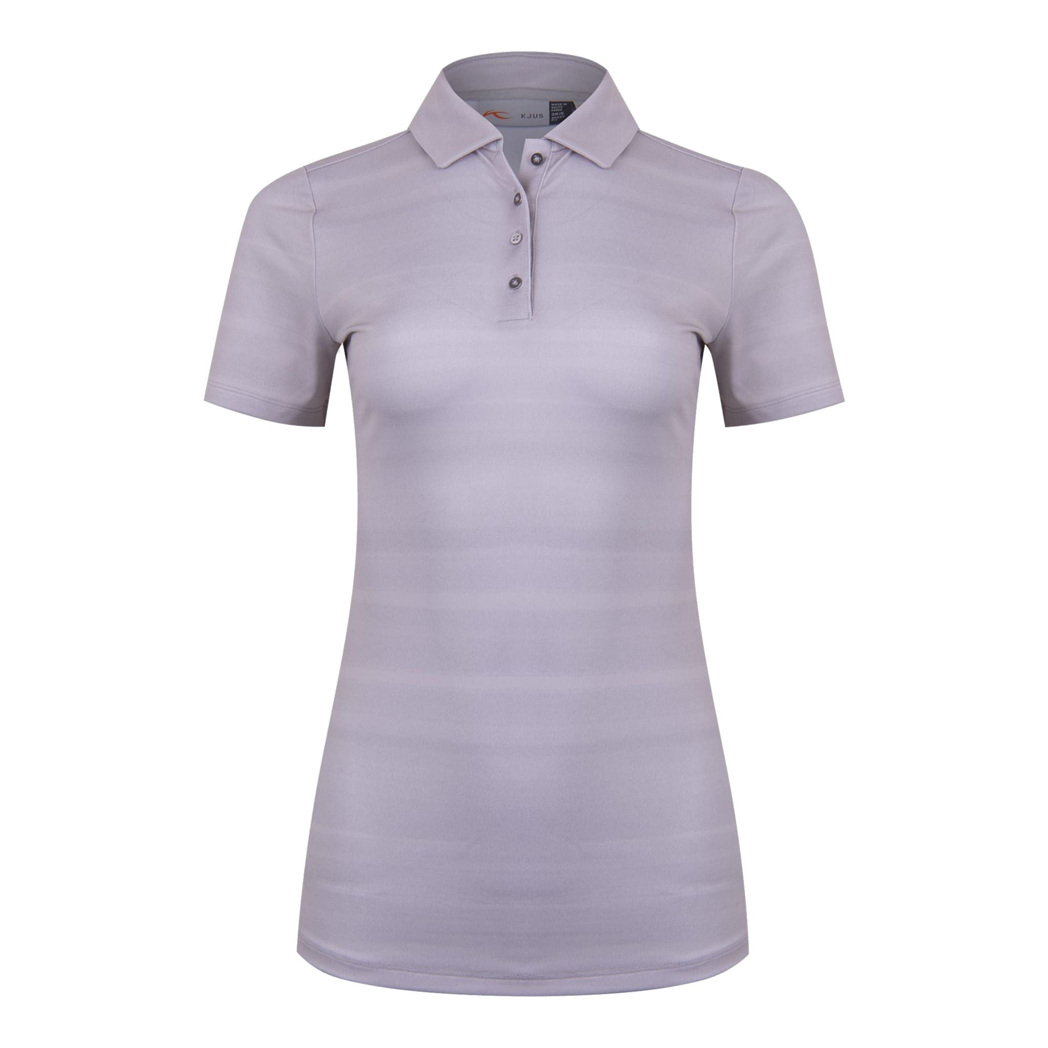 Polo imprimé Kjus W Enya SS blanc/alliage pour femme