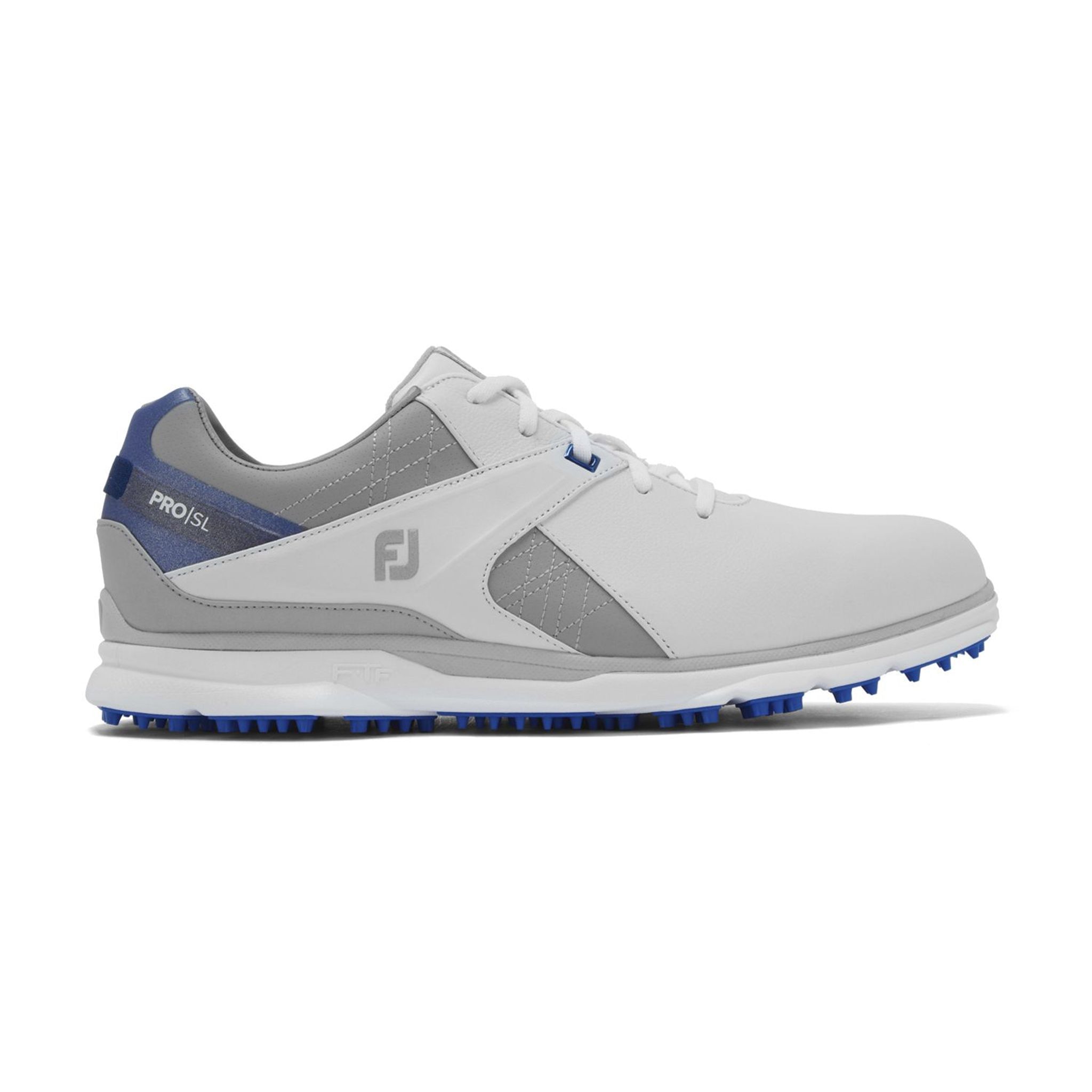 Footjoy M Pro SL Wide Blanc/Gris/Bleu Royal Homme