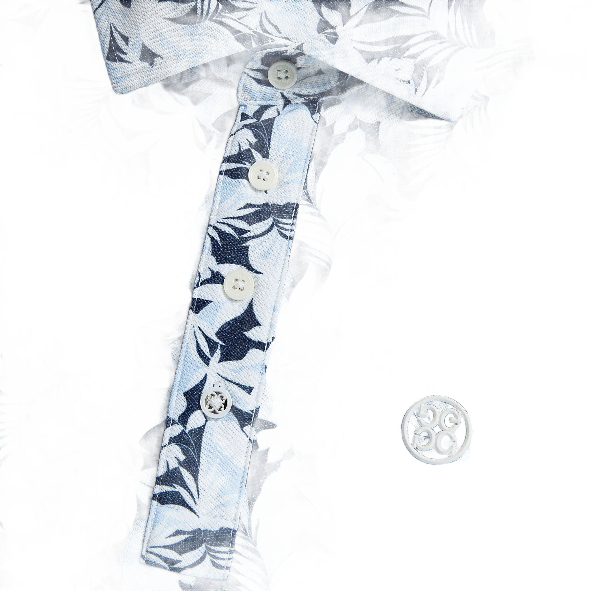 GFORE Palm Fronds Tech Piqué Slim Fit Golf Polo Homme S Homme