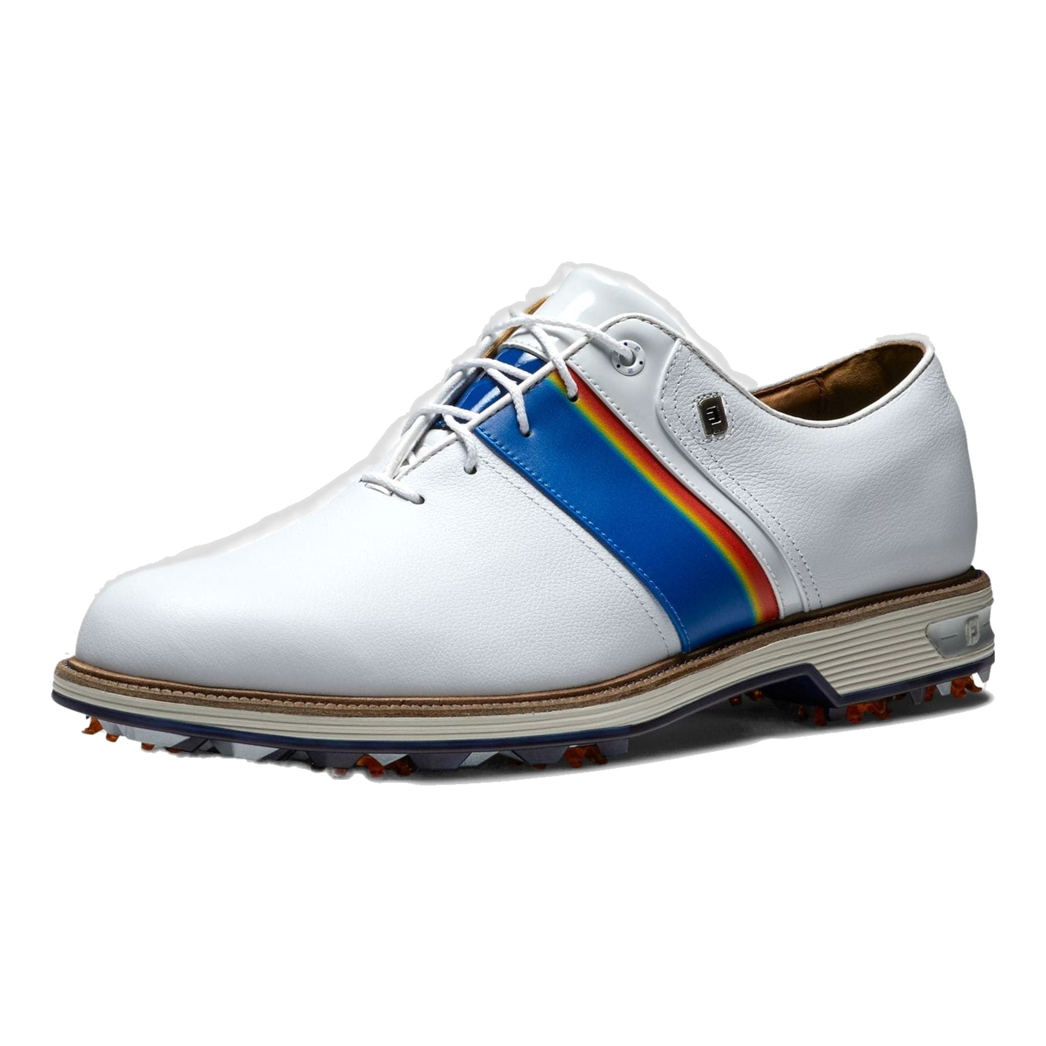 Chaussures Footjoy DJ Premiere pour hommes, blanc/marine/orange