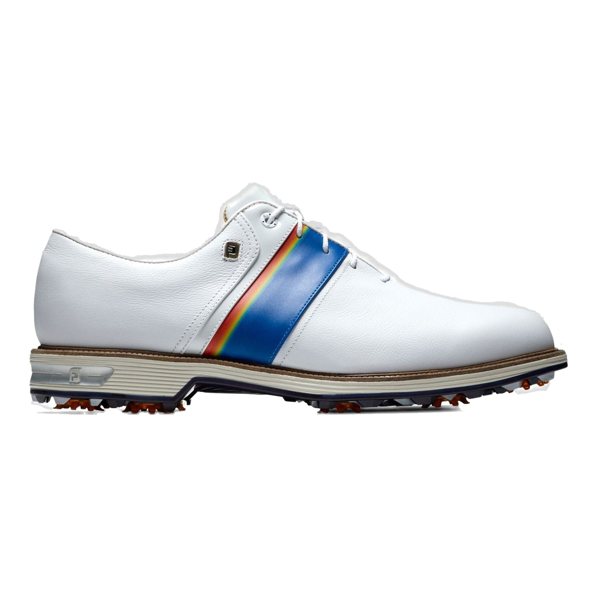 Chaussures Footjoy DJ Premiere pour hommes, blanc/marine/orange