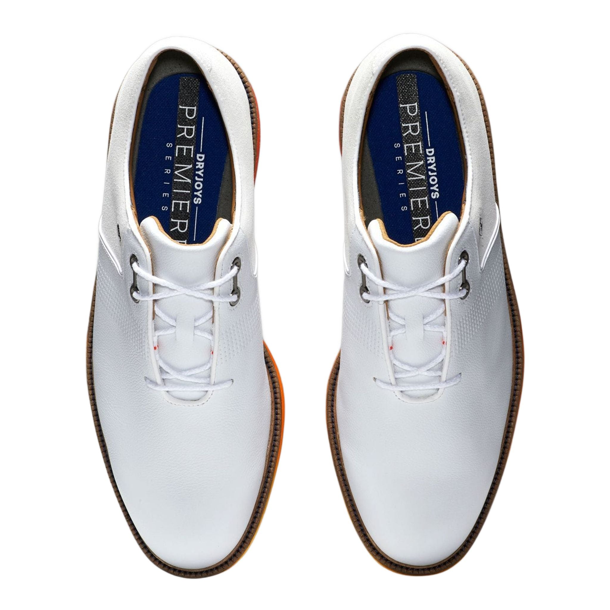 Chaussures Footjoy DJ Premiere SL Blanc/Blanc/Orange pour hommes