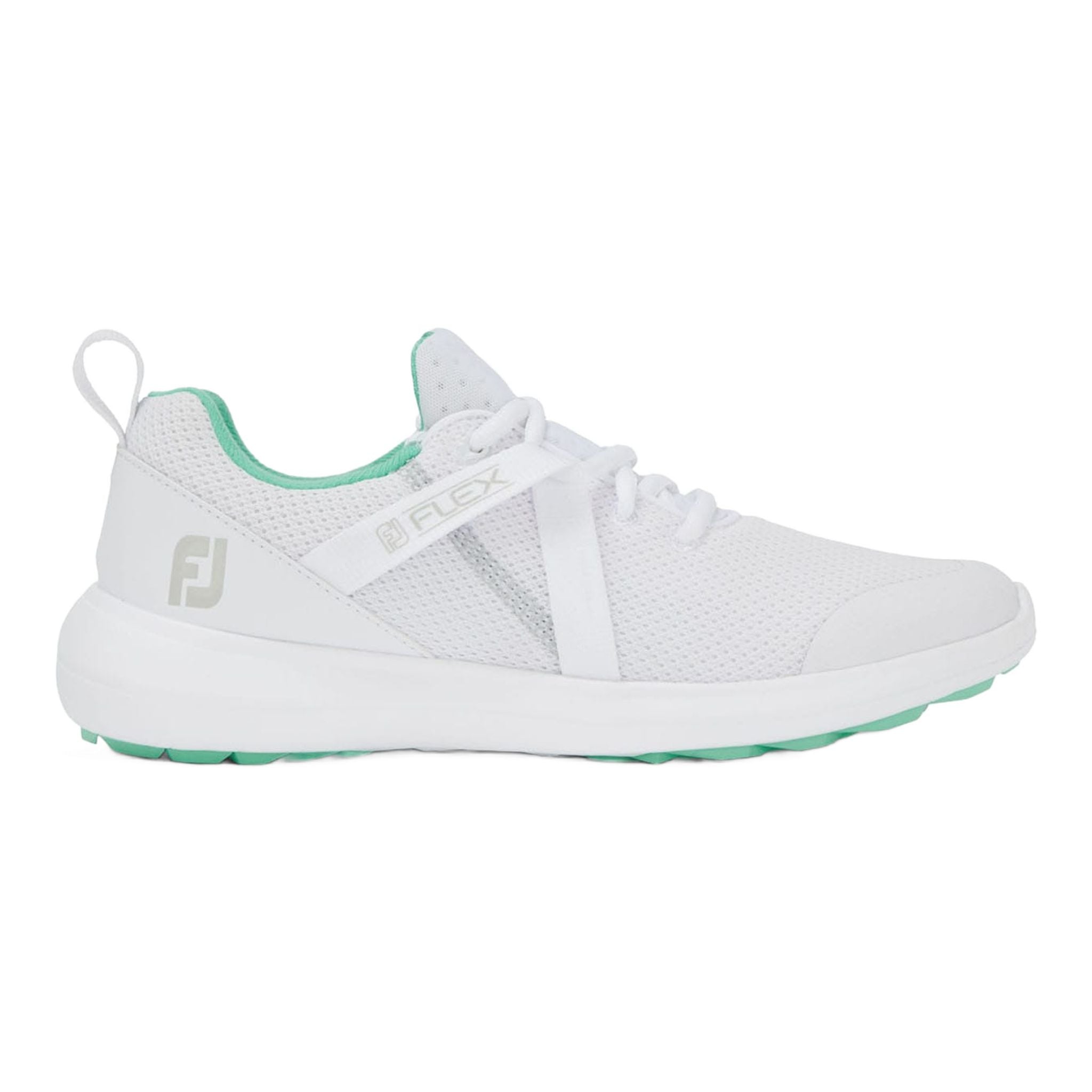 Chaussures Footjoy W Flex blanches/turquoise pour femmes