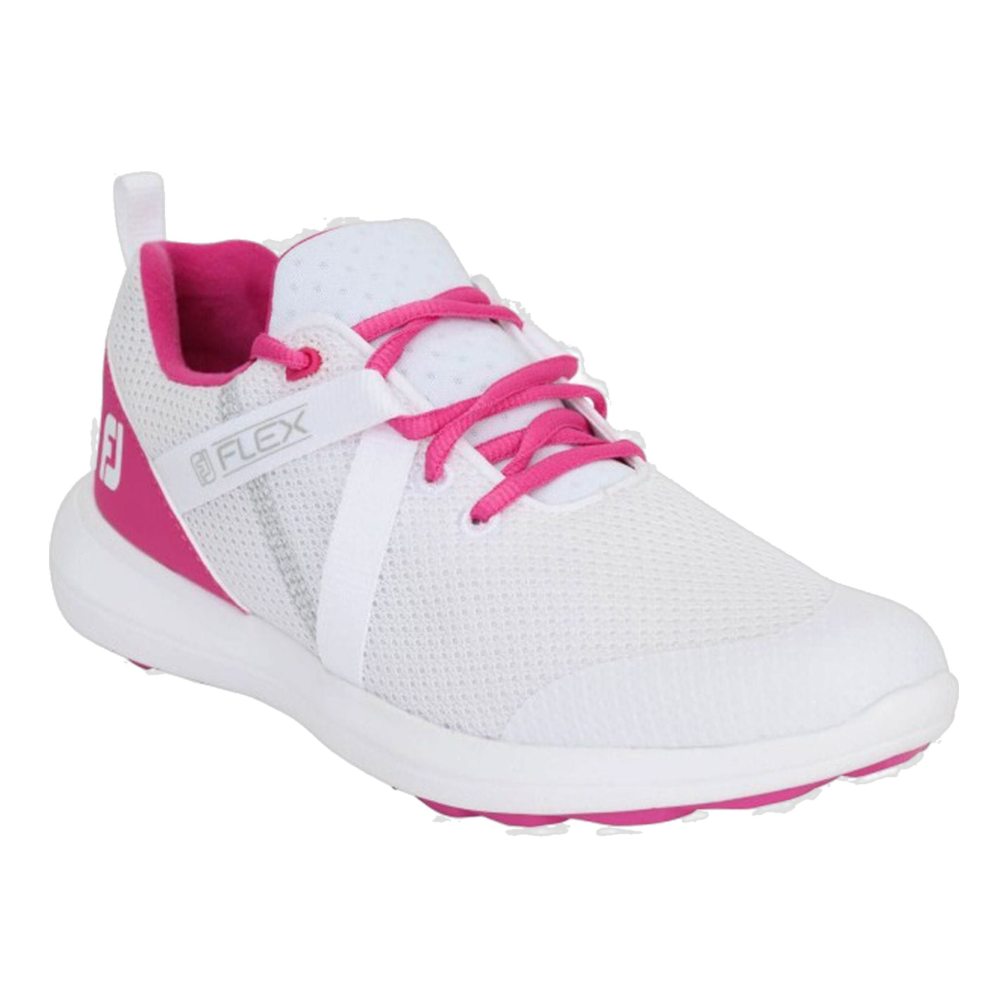 Chaussures Footjoy W Flex blanches/fuchsia pour femmes