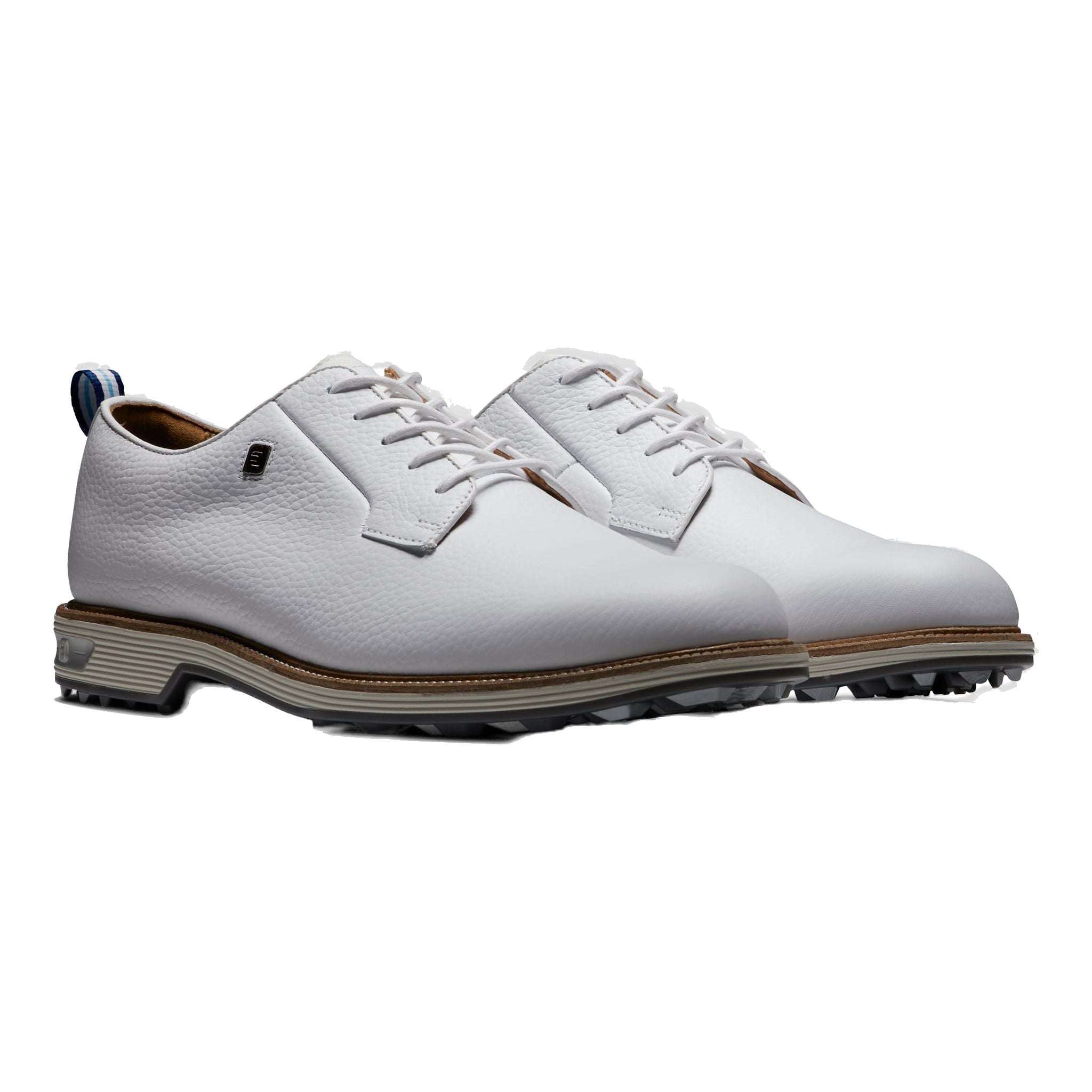 Chaussures Footjoy Premier Series blanches/gris clair, largeur homme