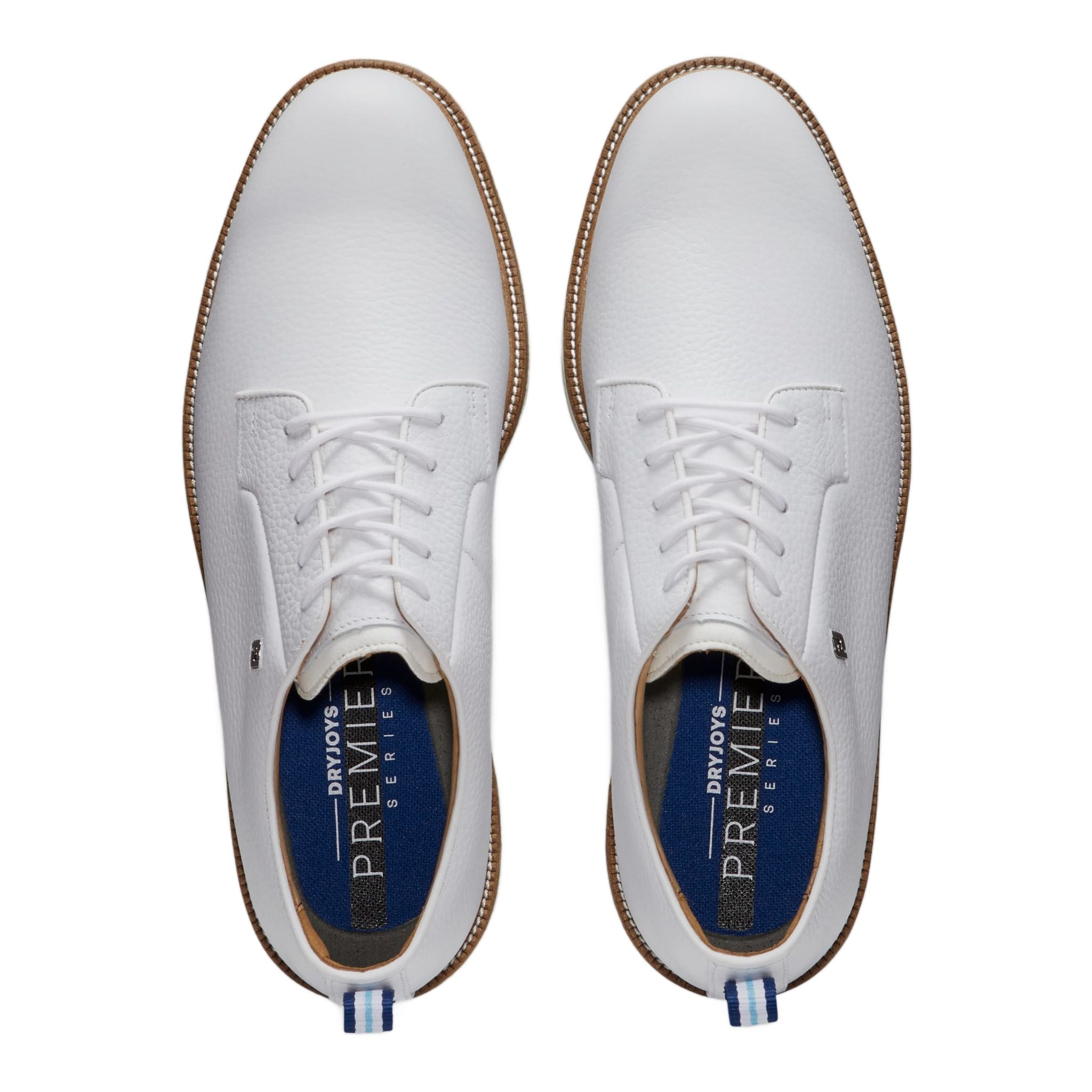 Chaussures Footjoy Premier Series blanches/gris clair, largeur homme