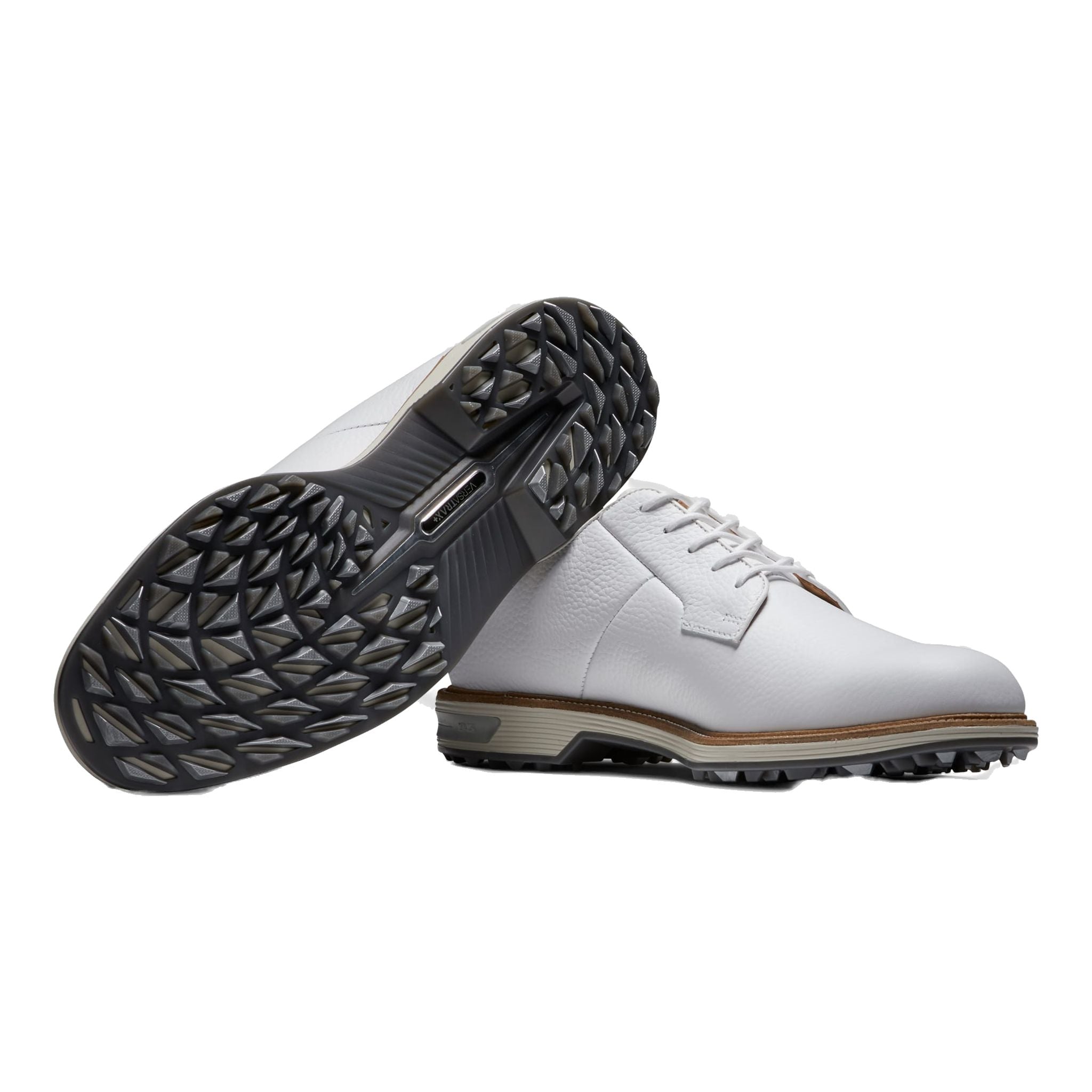 Chaussures Footjoy Premier Series pour hommes, blanches/gris clair