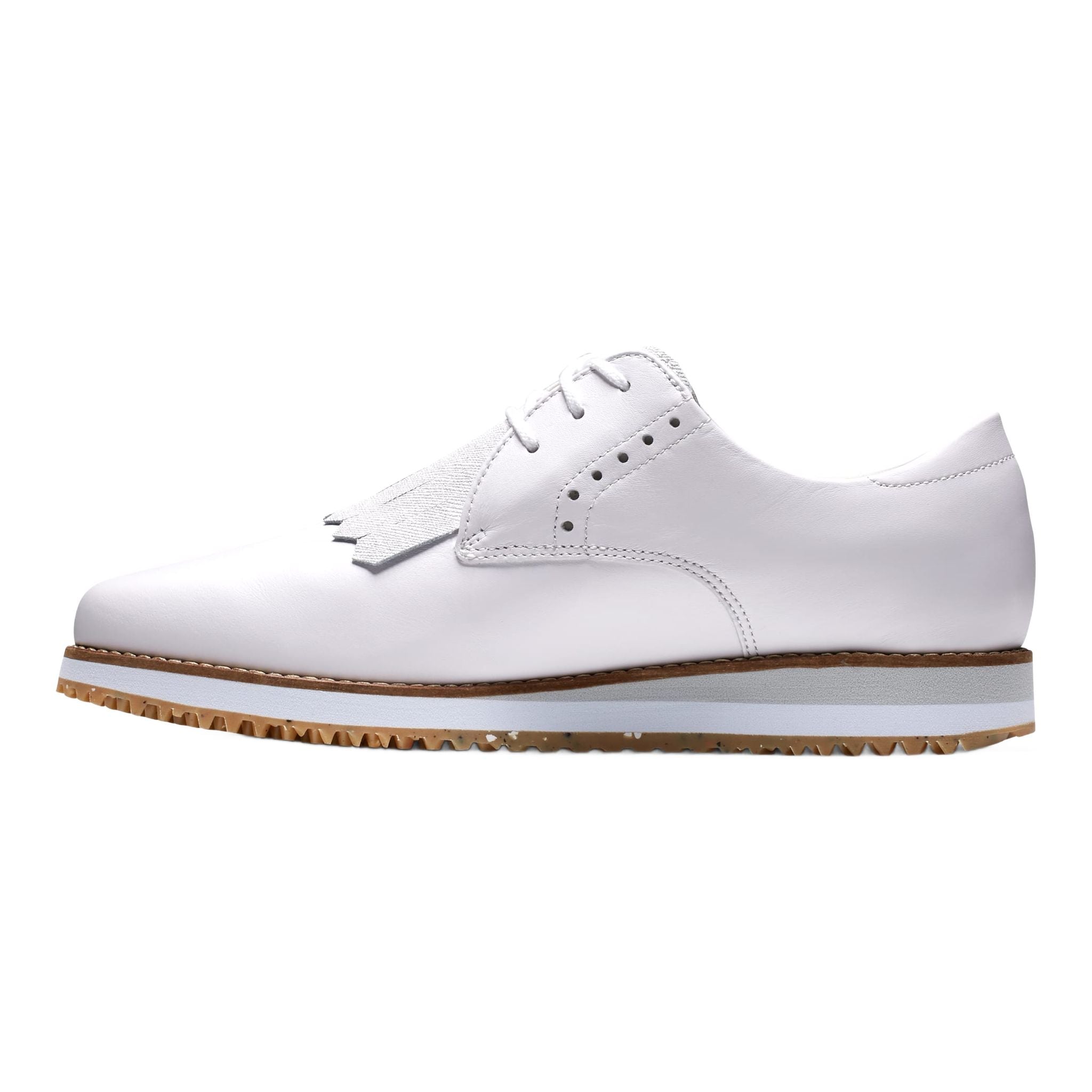 Chaussures de sport rétro Footjoy larges blanches pour femmes