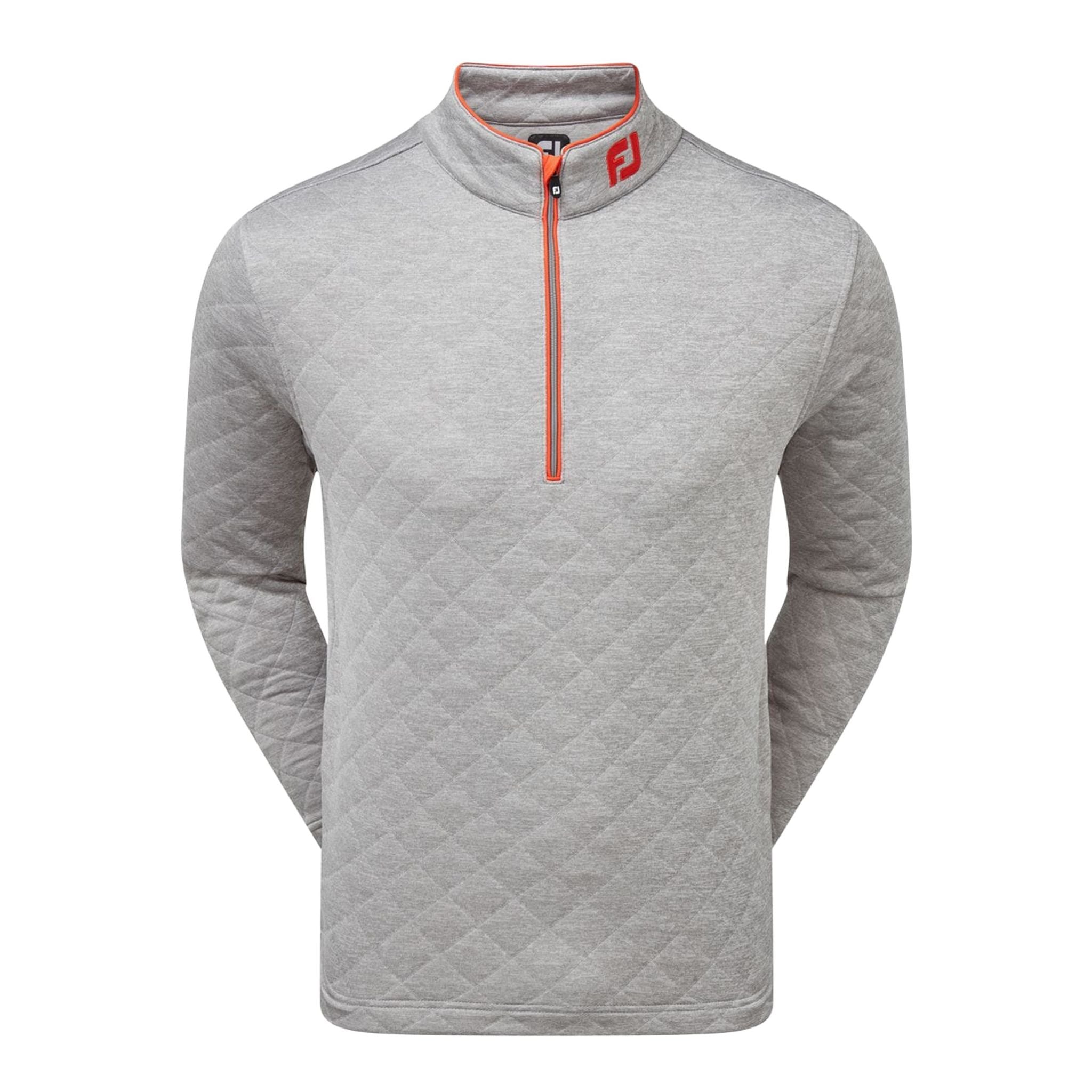 Pull Footjoy à losanges jacquard 1/2 gris homme