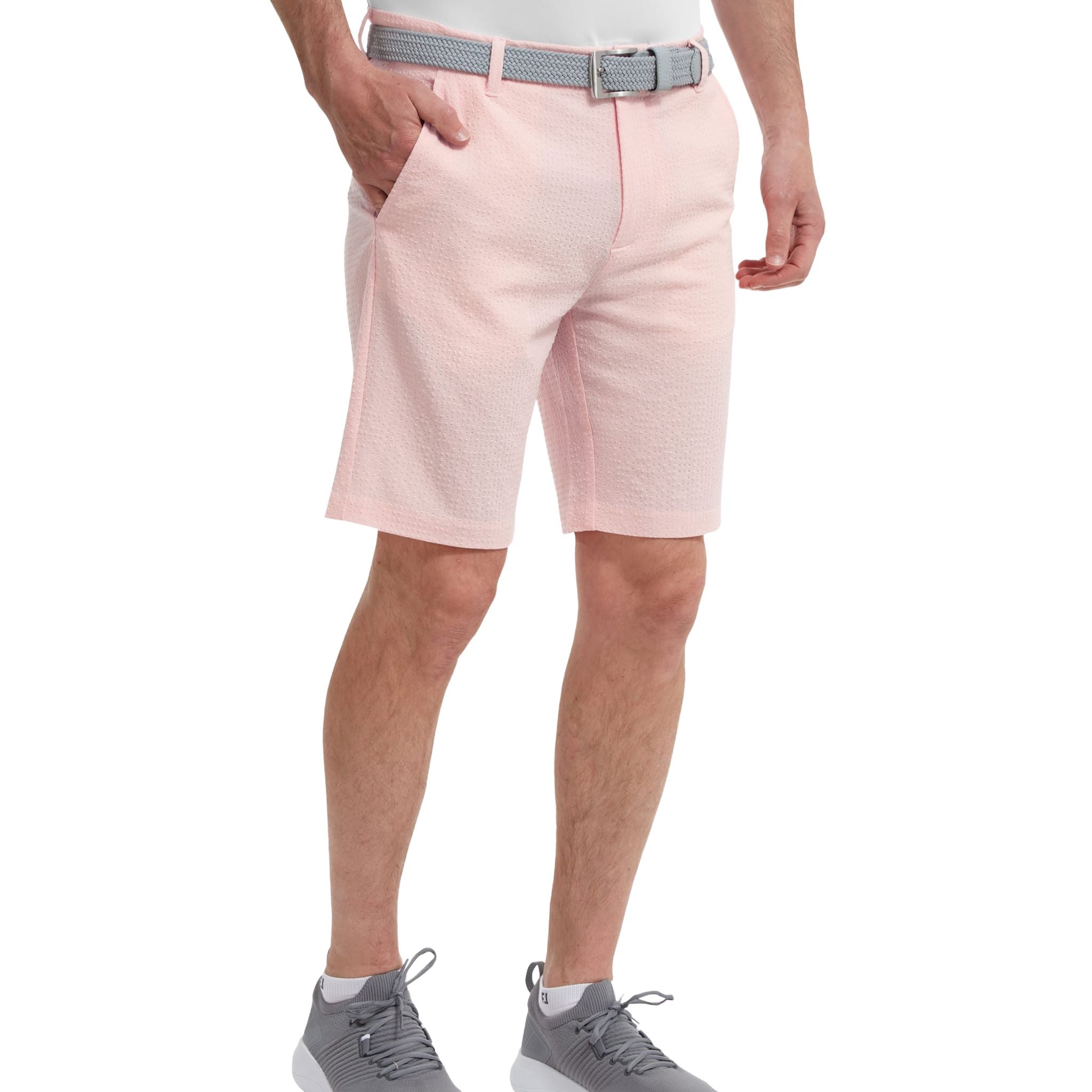 Short Footjoy M Performance en seersucker rose quartz pour homme