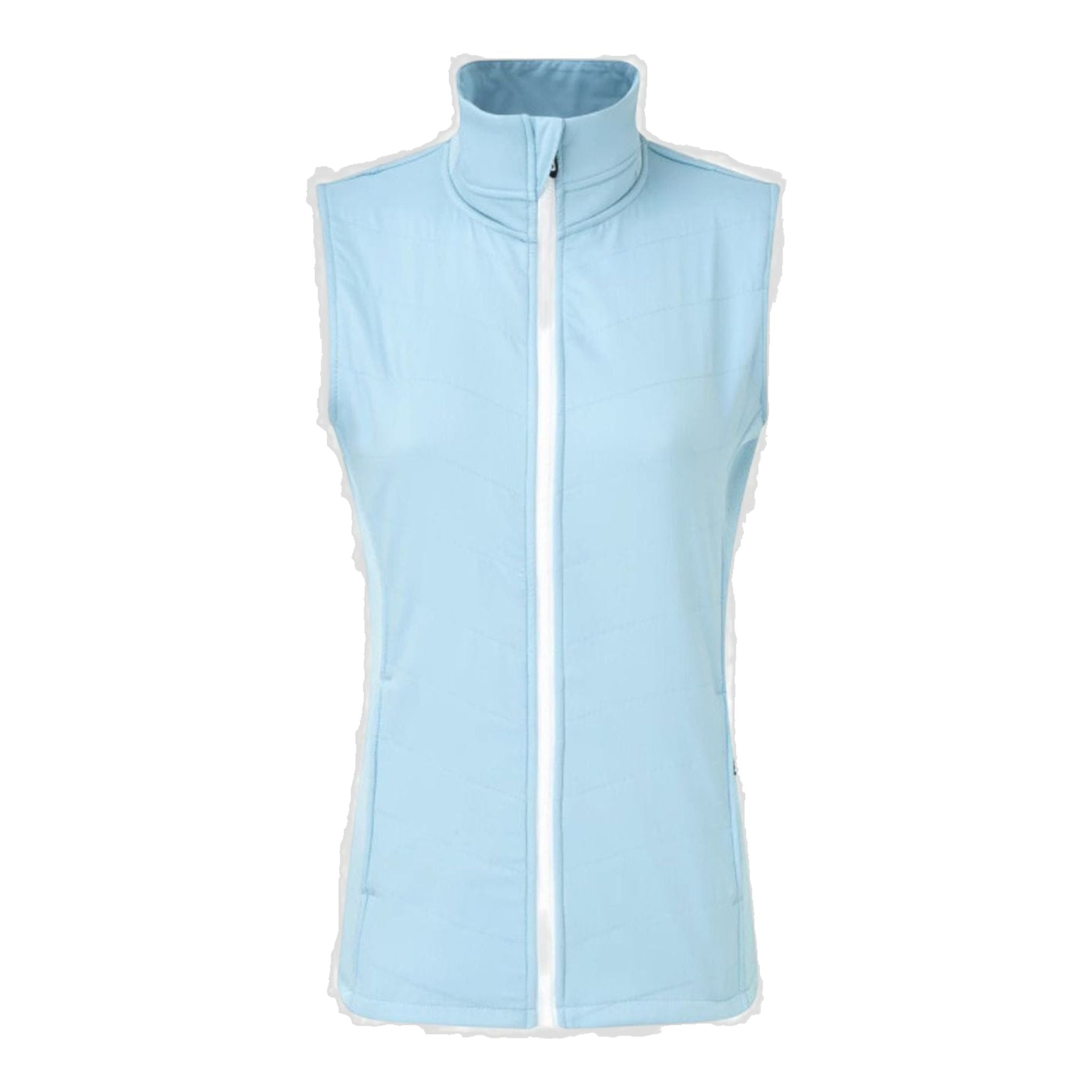 Gilet matelassé thermique Footjoy pour femme, bleu/blanc