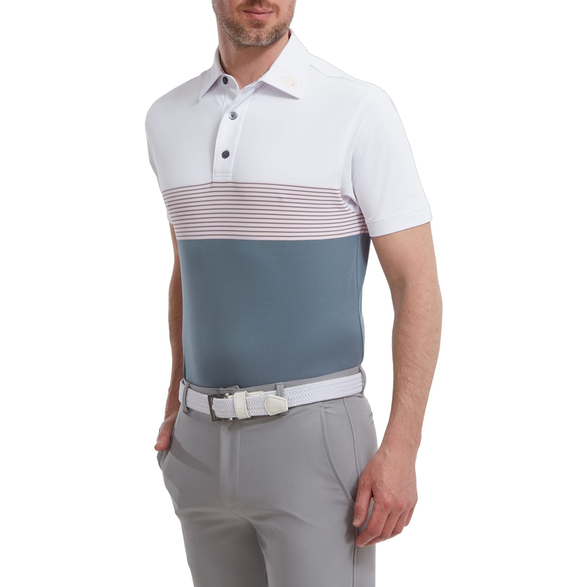 Footjoy Polo Color Block Pique Homme