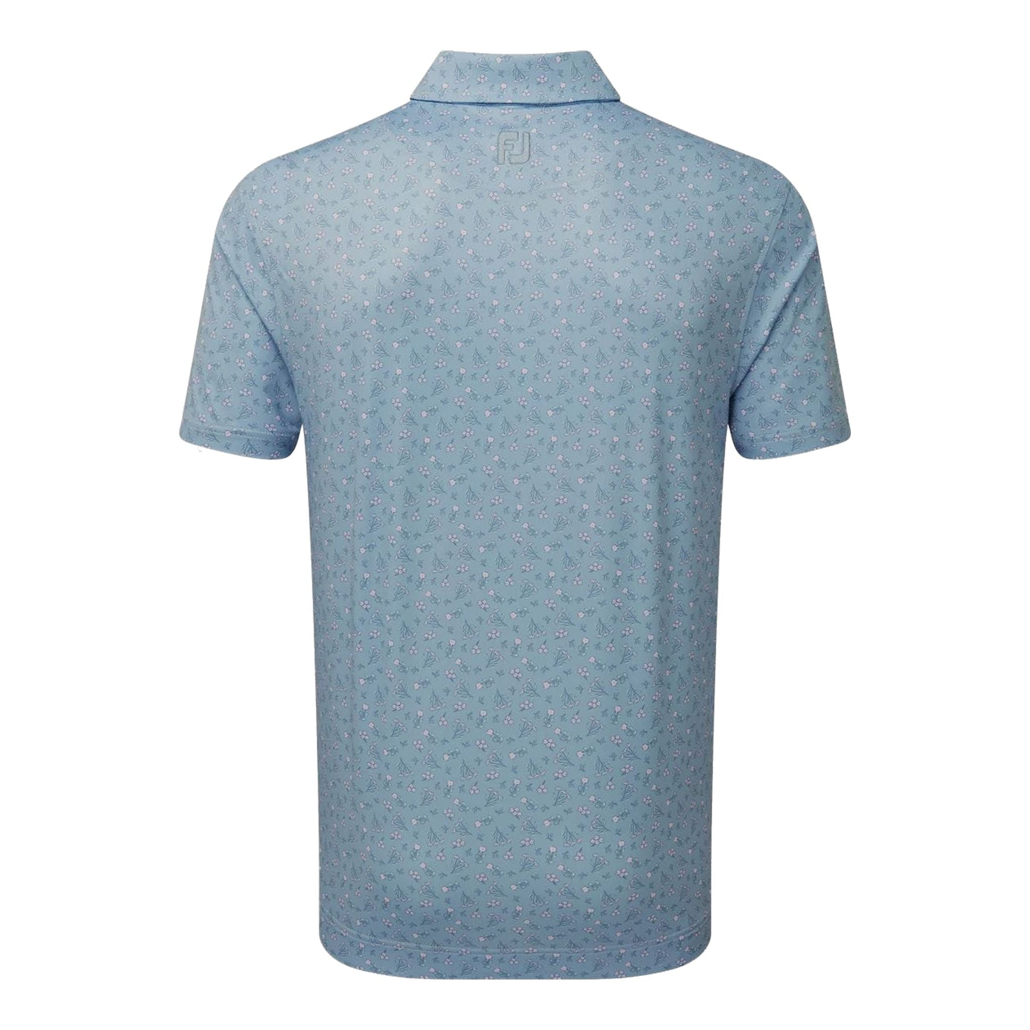 Polo de golf Footjoy Mini Floral Lisle pour homme