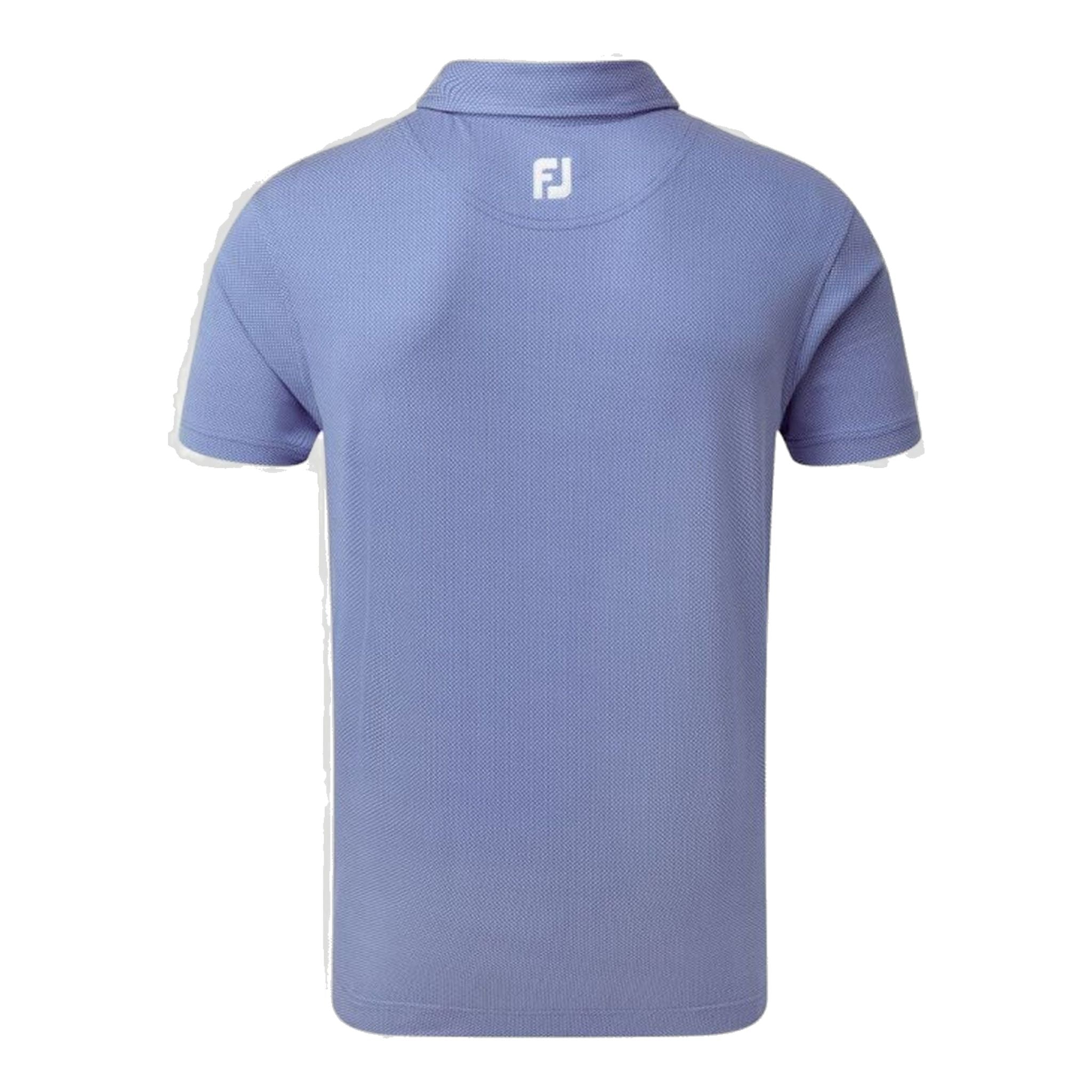 Polo Footjoy M Four Dot Jacquard SS Royal/Blanc Homme