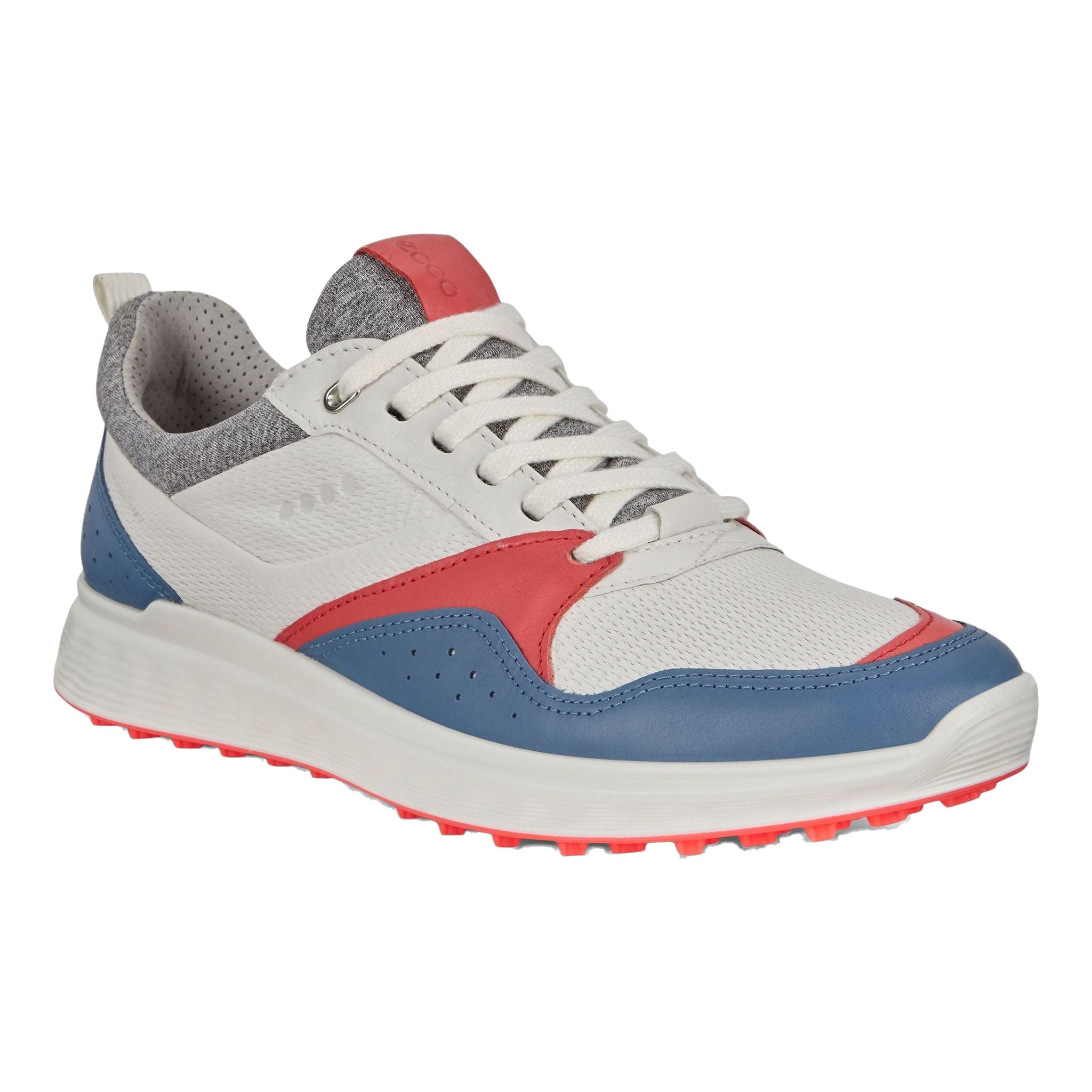 Ecco W S-Casual Rétro Bleu Corail/Néon Femme