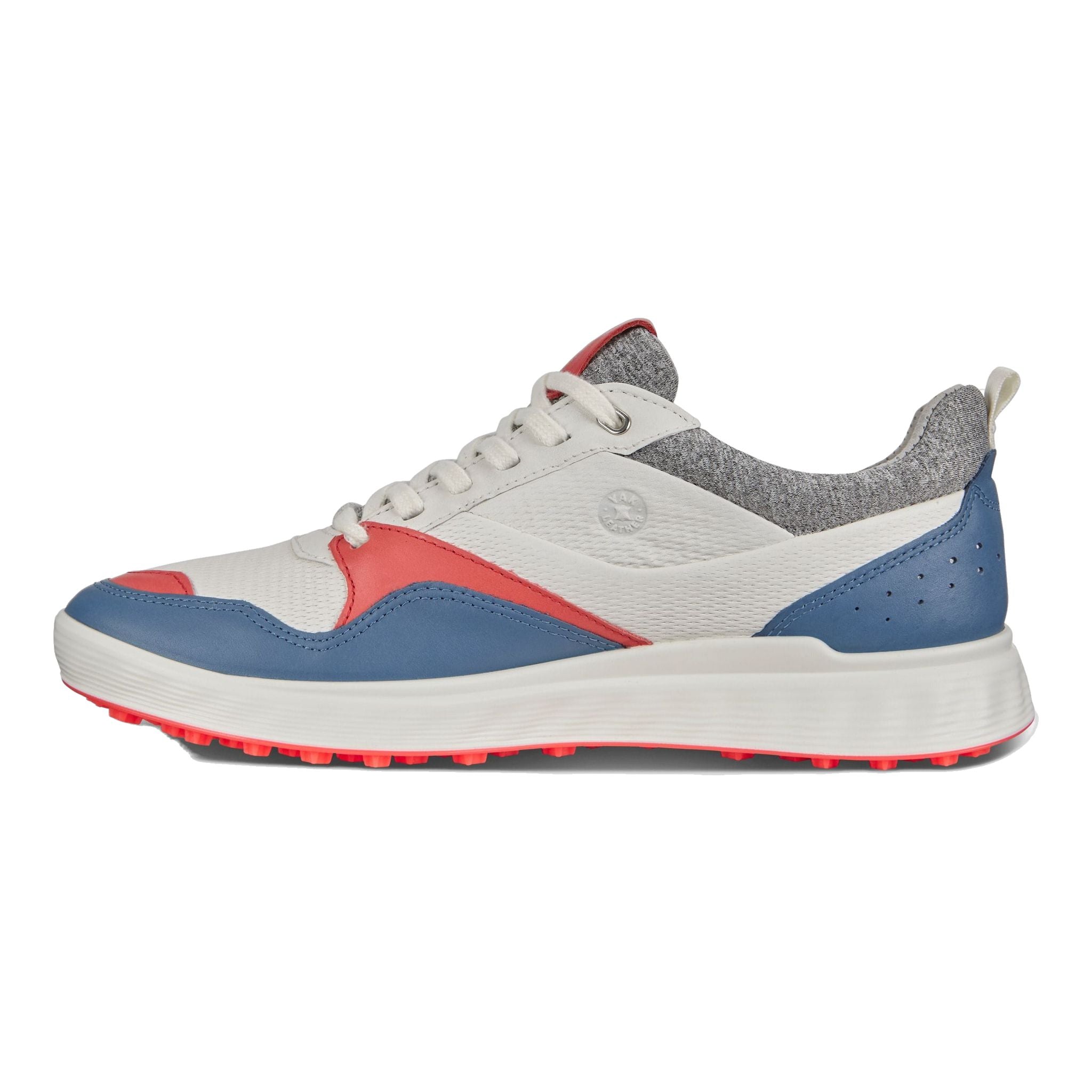 Ecco W S-Casual Rétro Bleu Corail/Néon Femme
